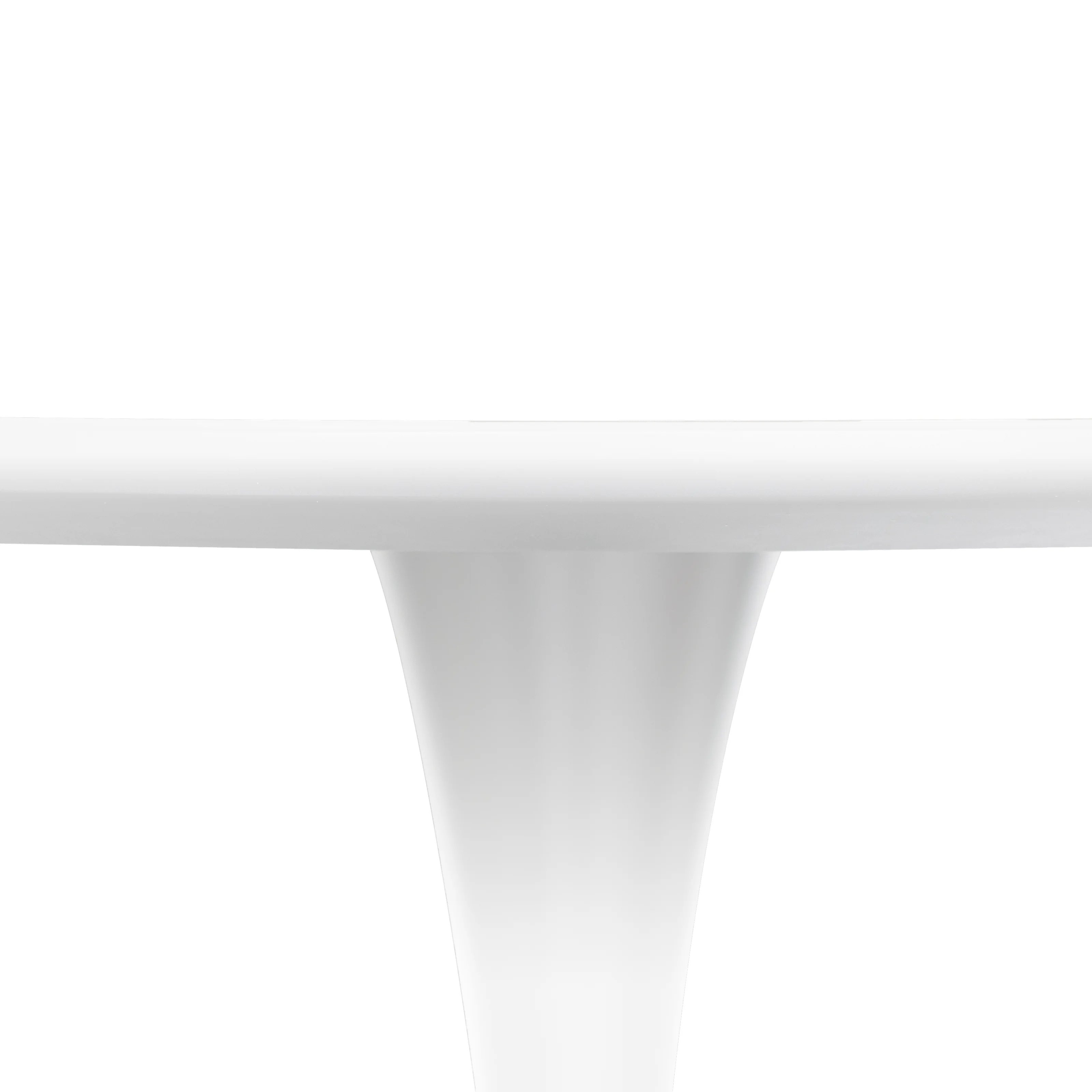 Bristol 35" round dining table White base with marbled MDF top