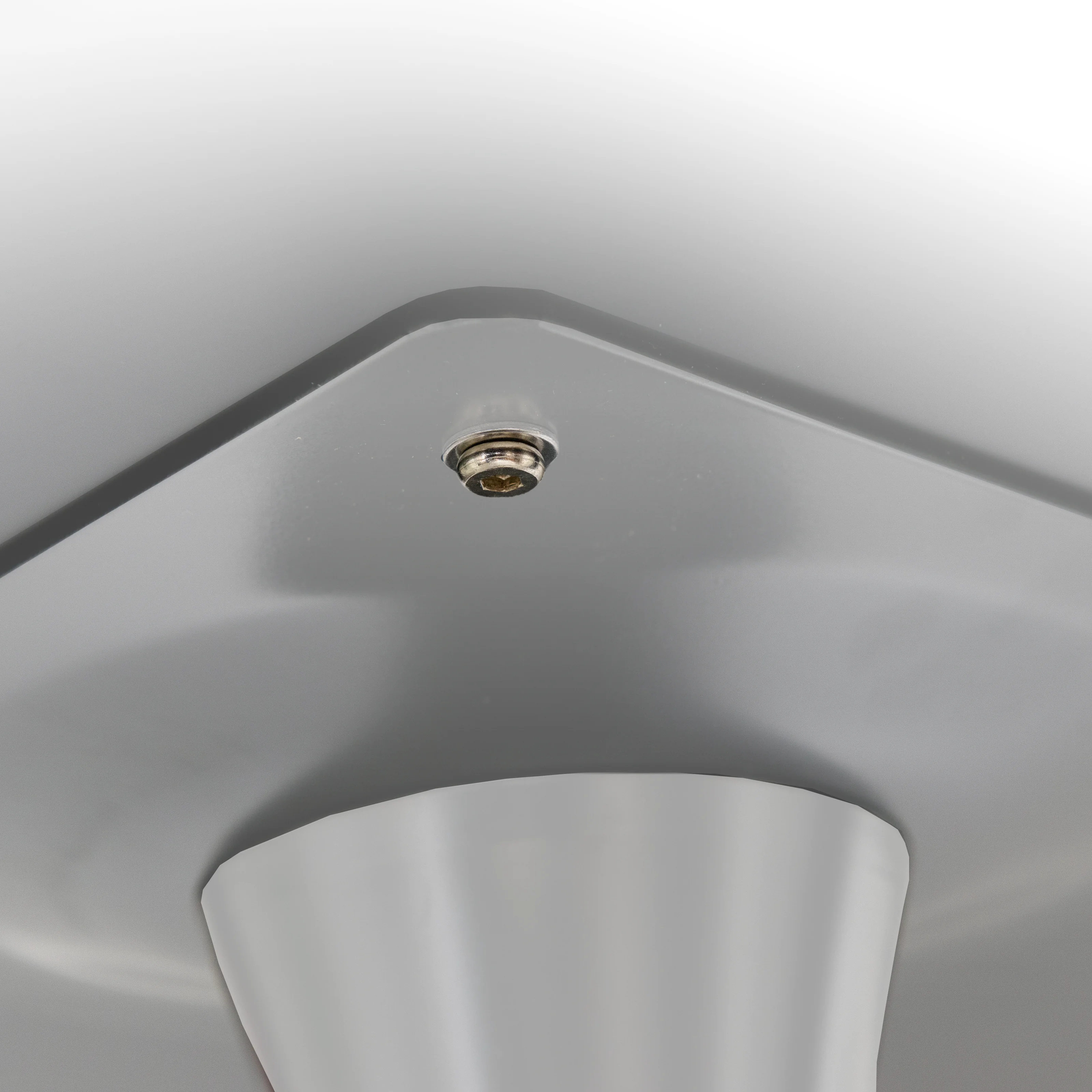 Bristol 35" round dining table White base with marbled MDF top