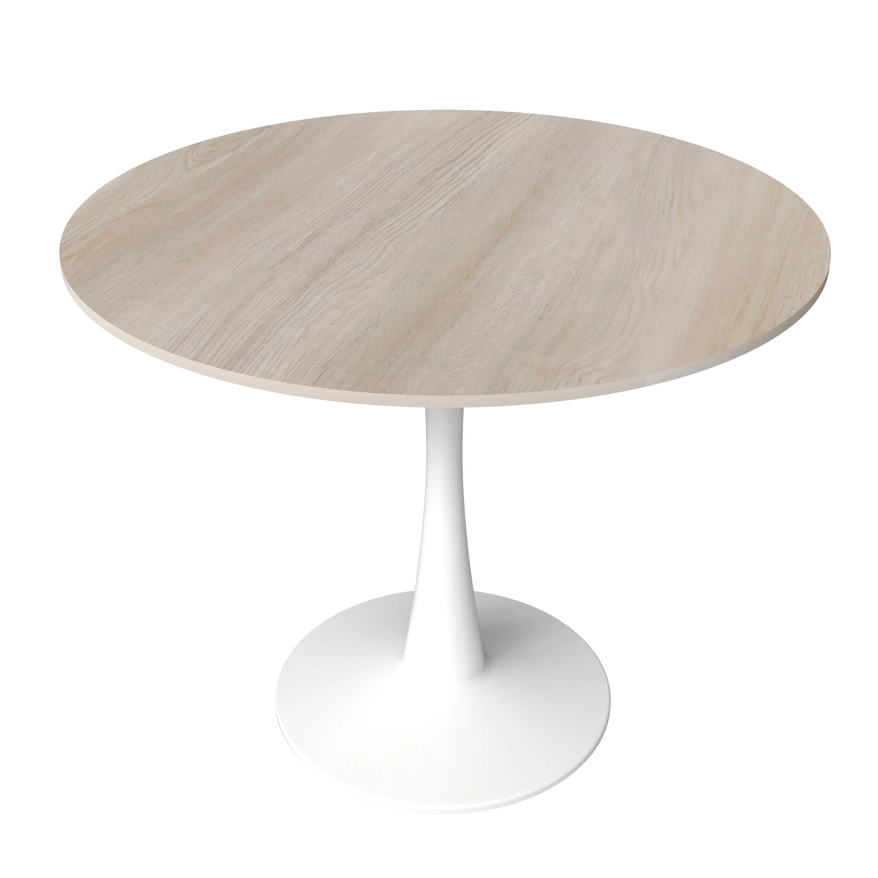 Bristol - Bistro Table - White base Natural wood Top