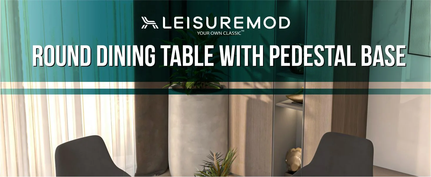 Bristol 35" round dining table White base with White Sintered stone Top