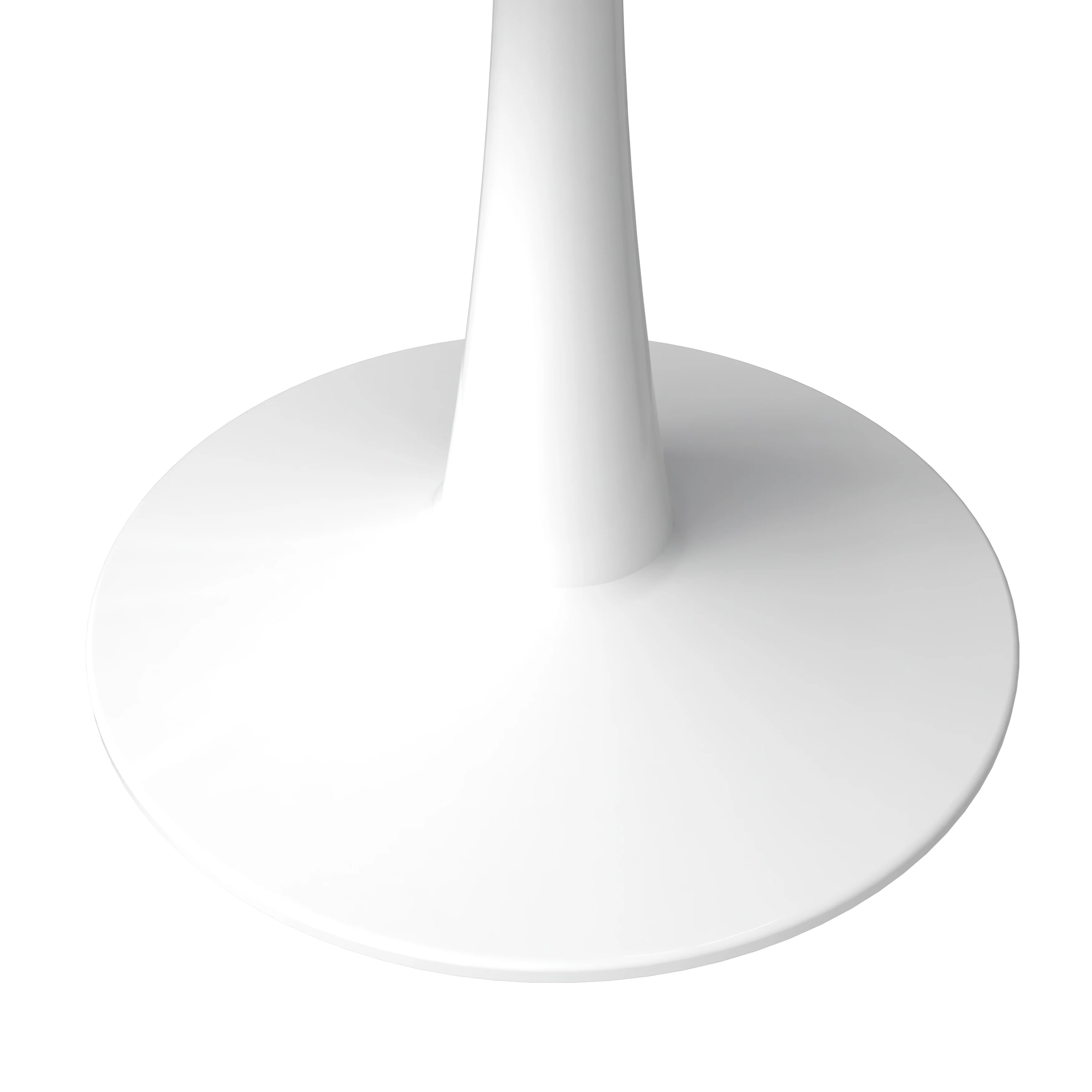 Bristol 40" round dining table White base with marbled MDF top