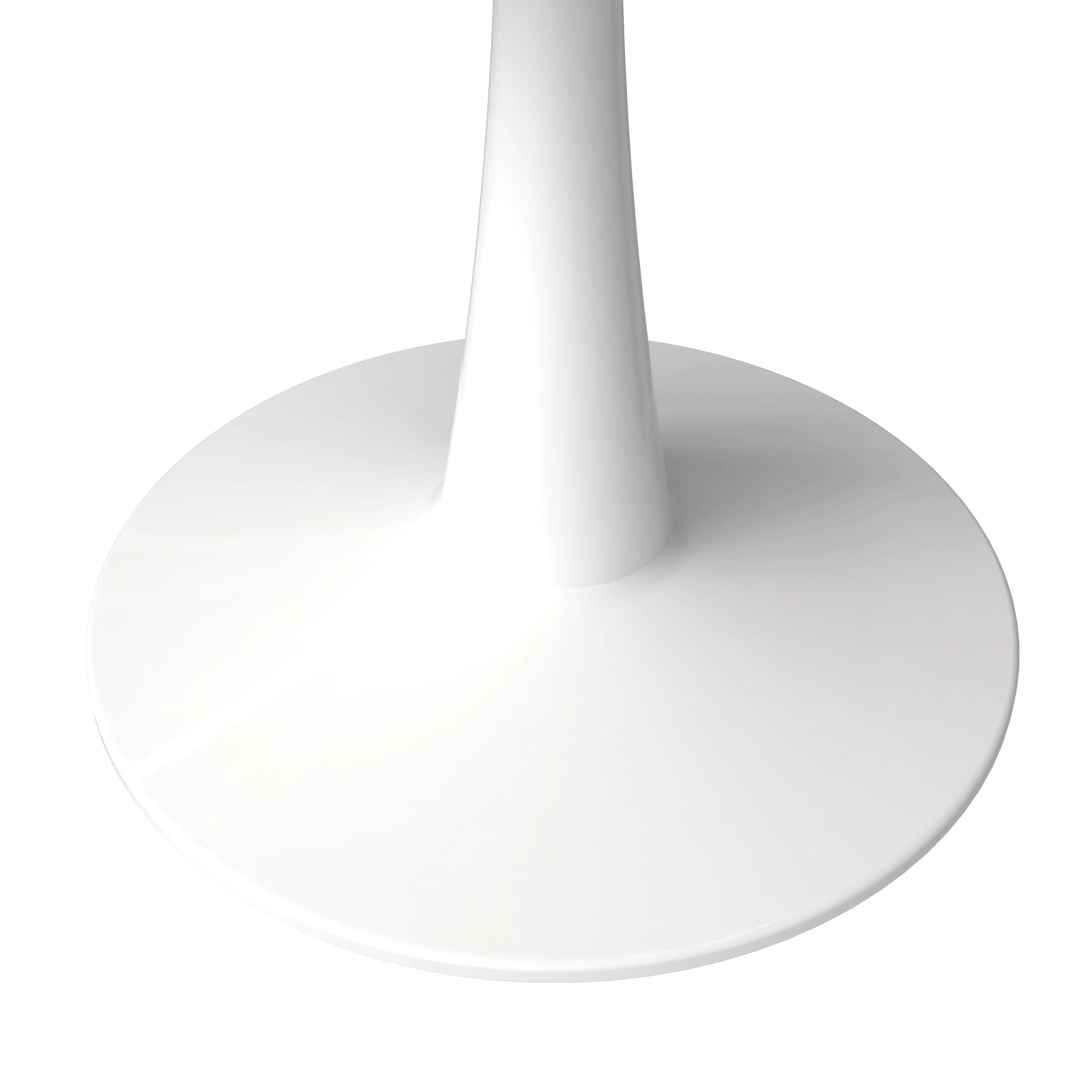 Bristol 40" round dining table White base with marbled MDF top