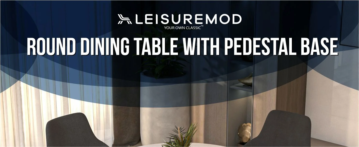 Bristol 40" round dining table White base with White Sintered stone Top