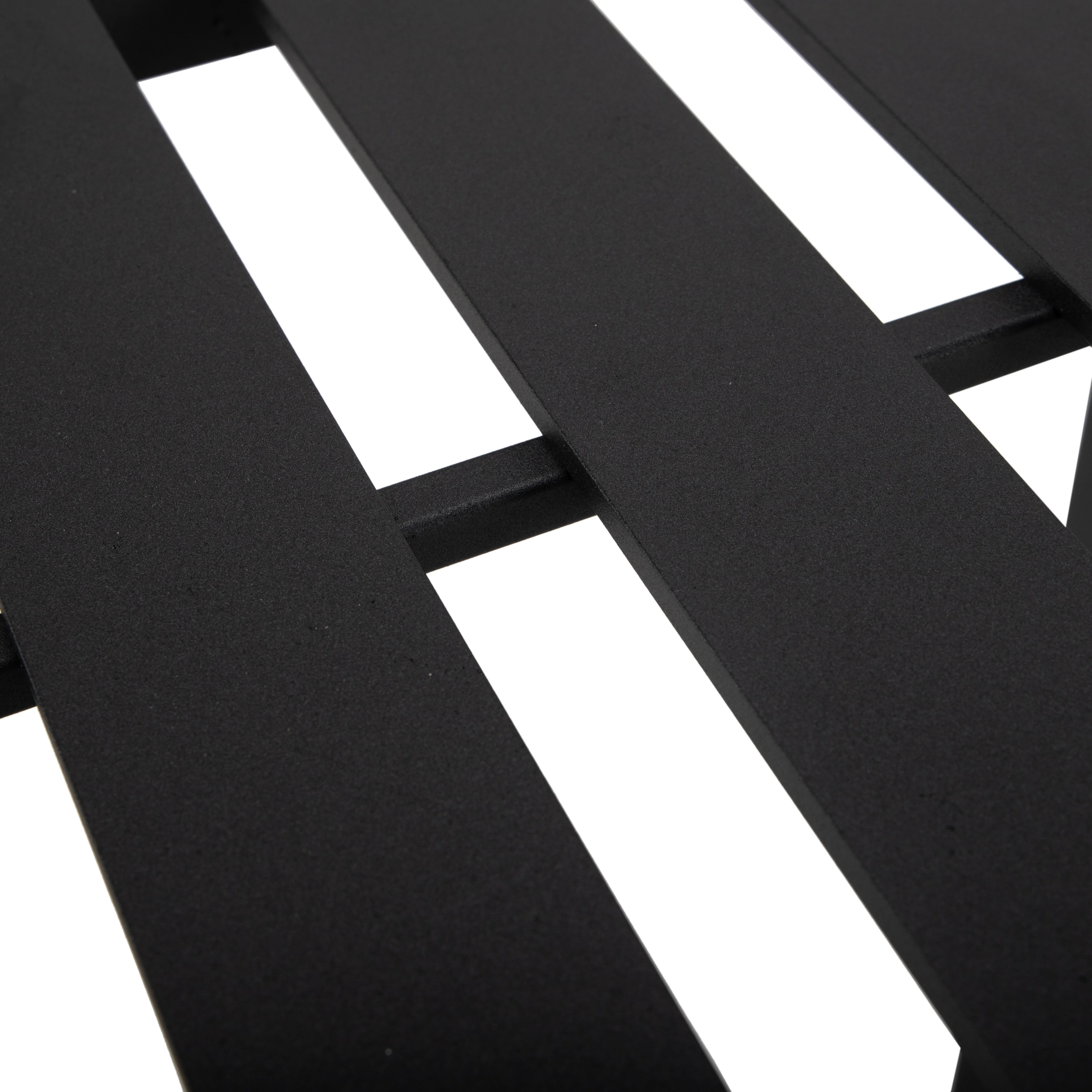 Chelsea Collection Modern Aluminum Outdoor Bar Chair in black with Charcoal Cushions