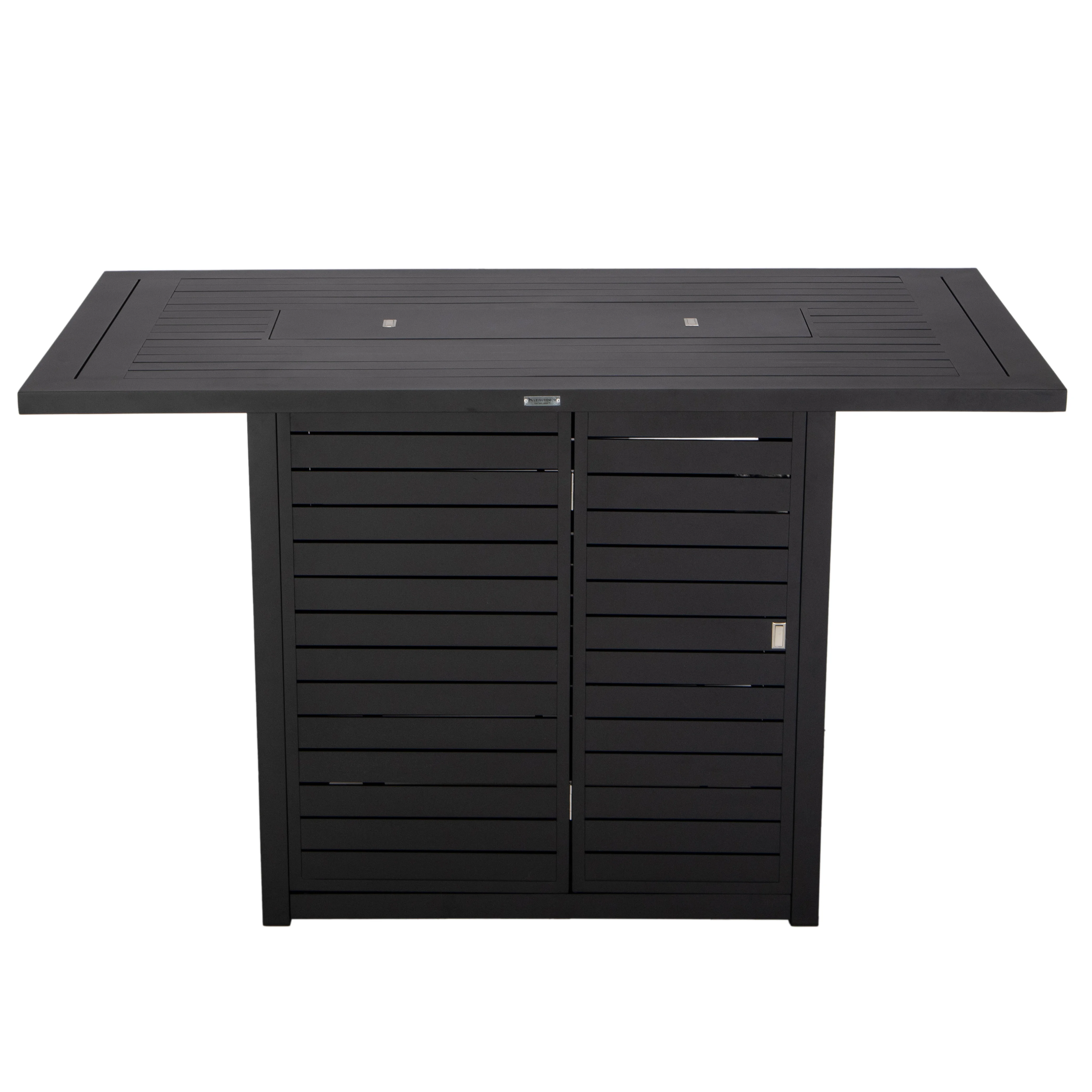 Chelsea Bar Height FIre pit aluminum table