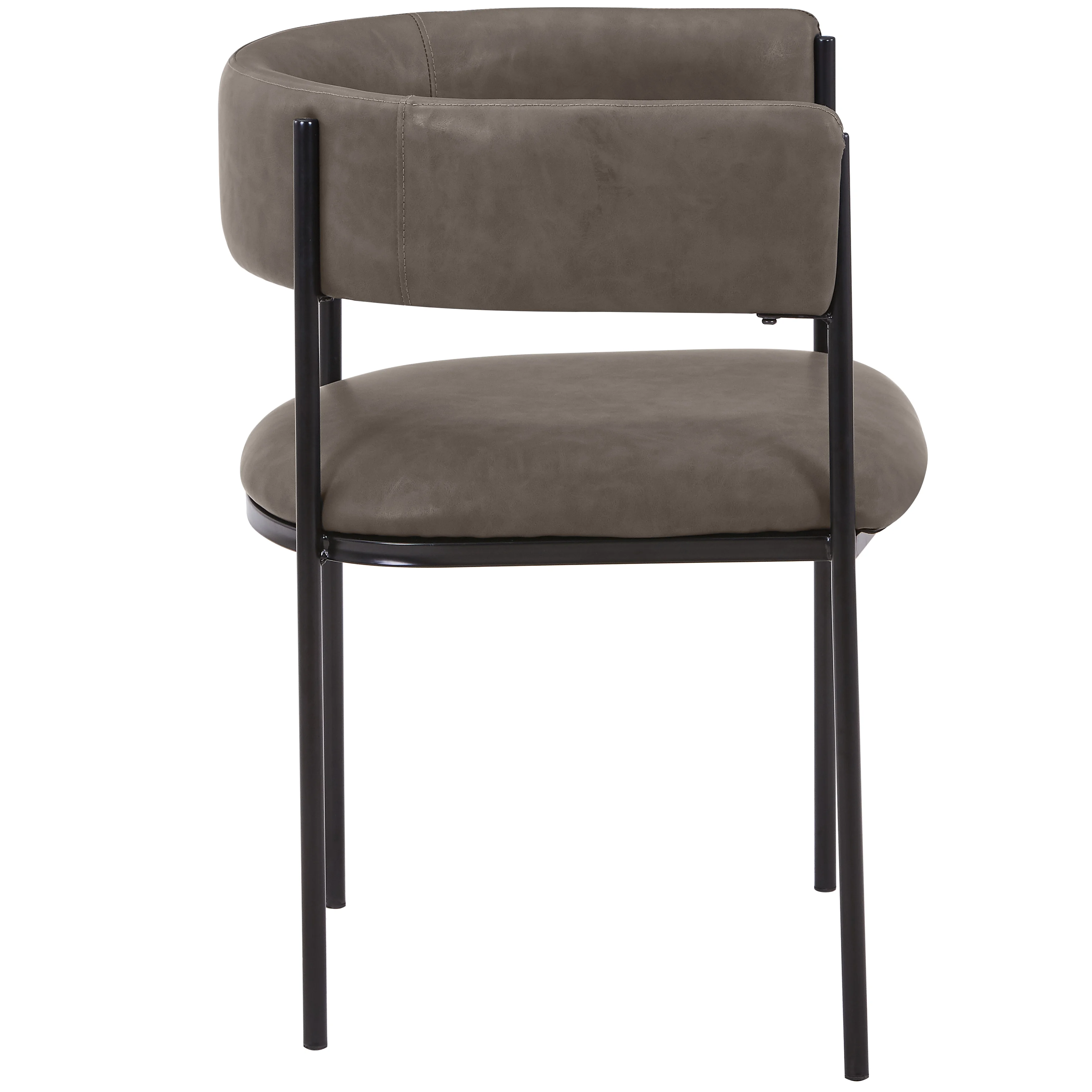 Cyril Collection Modern Chair in Charcoal