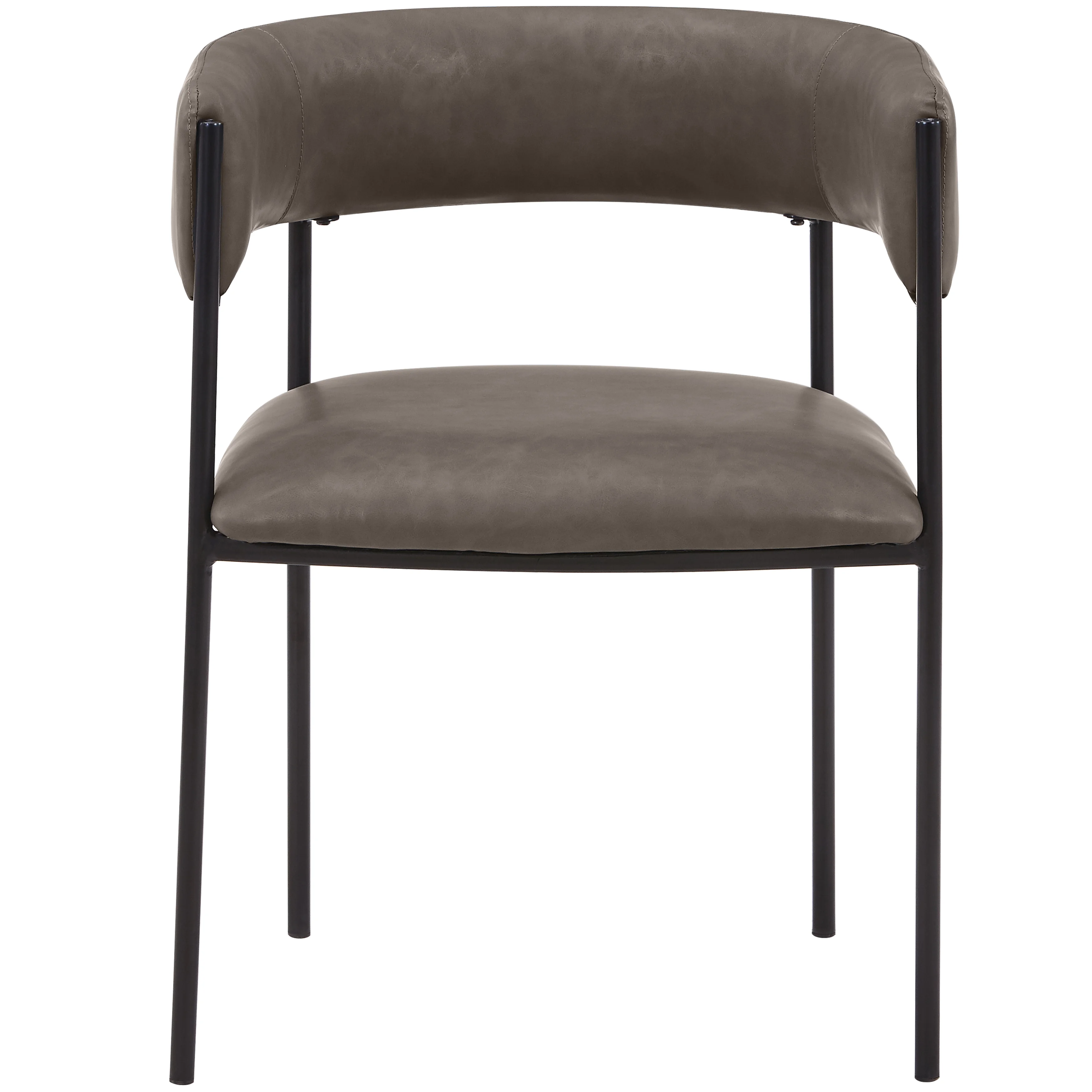 Cyril Collection Modern Chair in Charcoal Set of 2