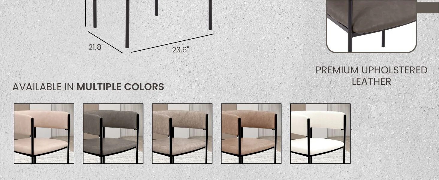 Cyril Collection Modern Chair in Charcoal