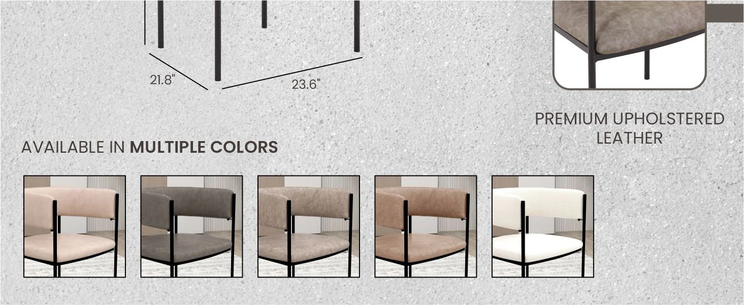 Cyril Collection Modern Chair in Aged Grey