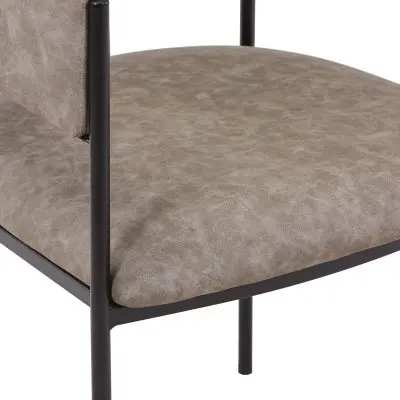 Cyril Collection Modern Chair in Aged Grey Set of 2