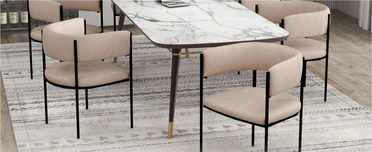 Cyril Collection Modern Chair in Taupe Set of 2