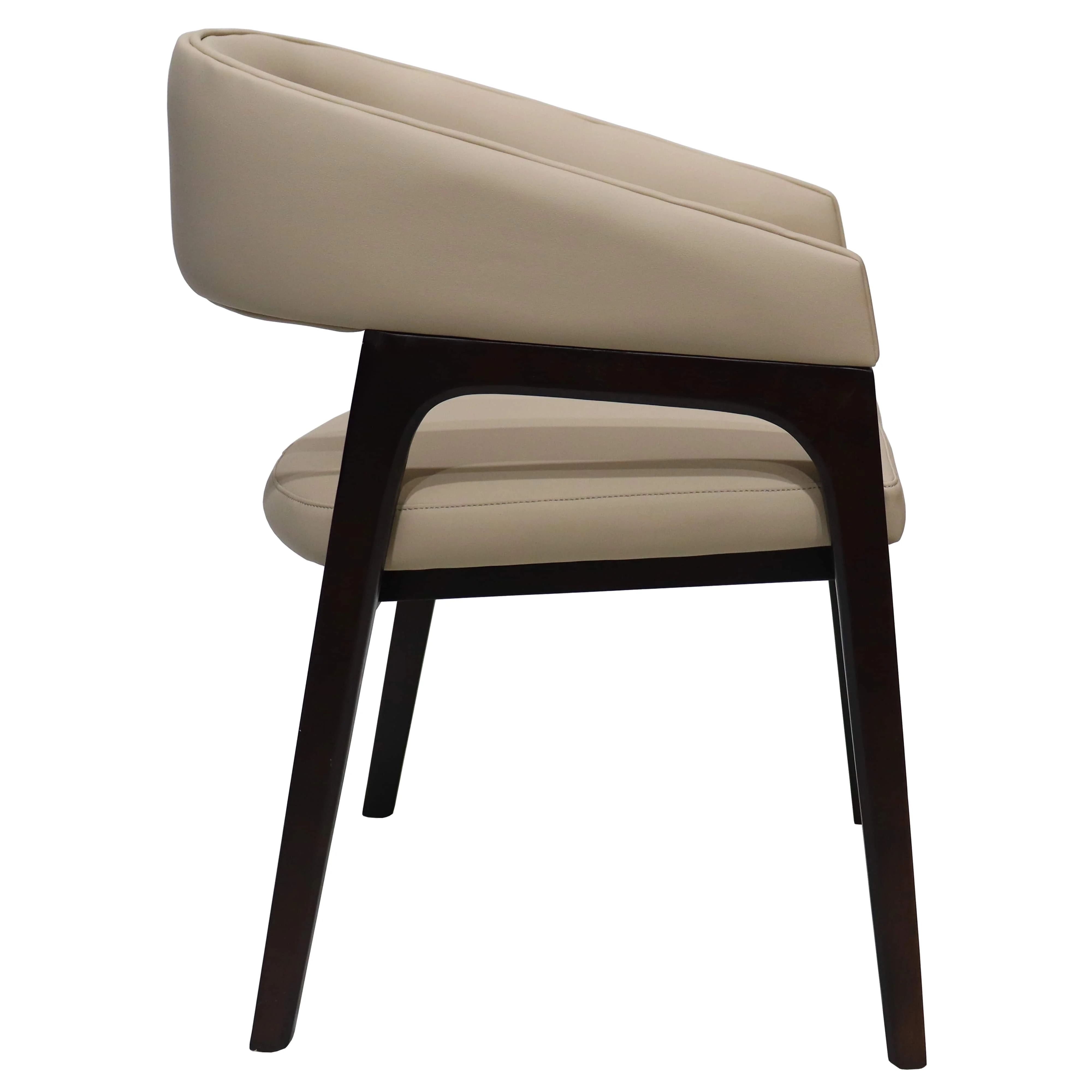 Cali Collection Modern Dining Chair in Beige - Set of 2