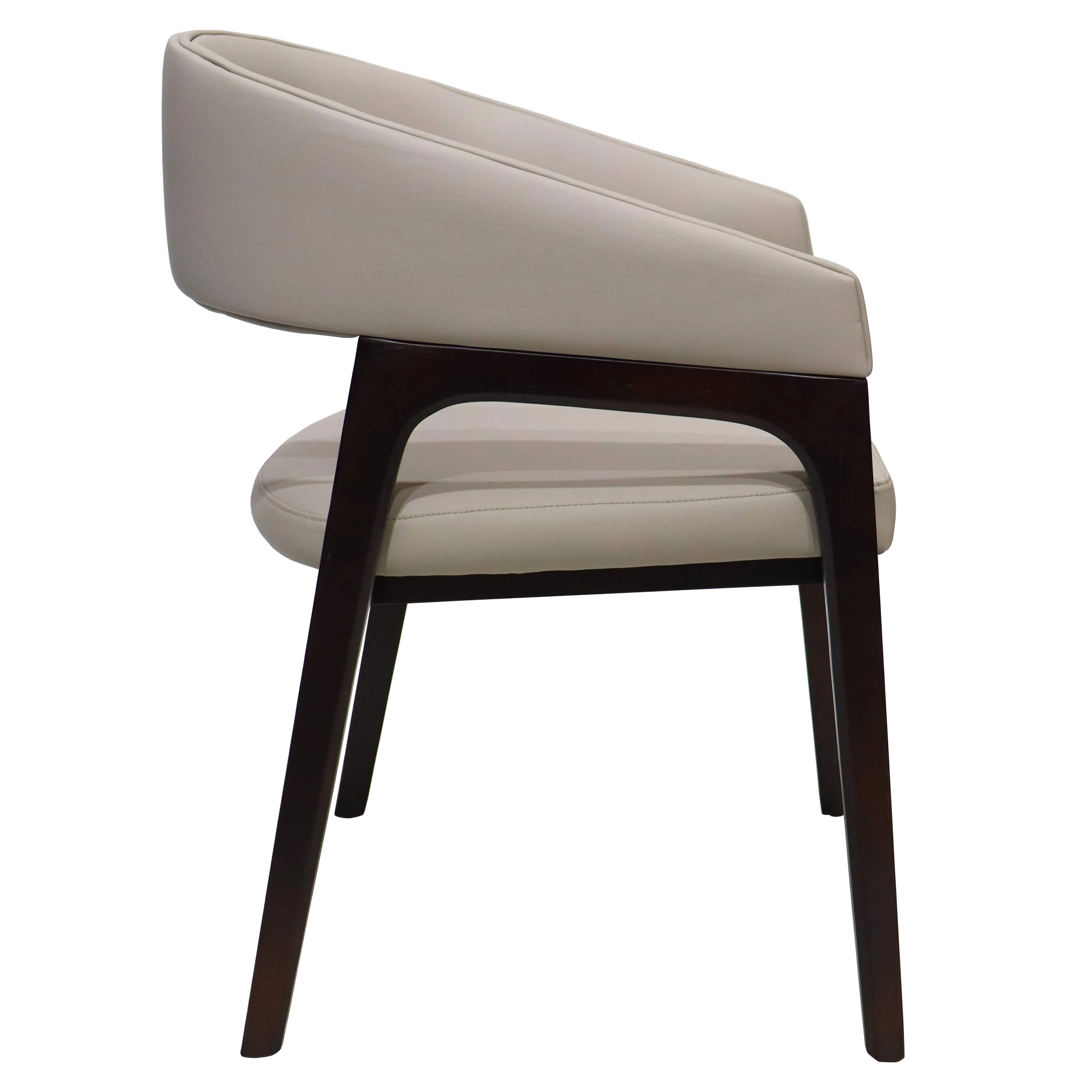 Cali Collection Modern Dining Chair in Taupe - Set of 4