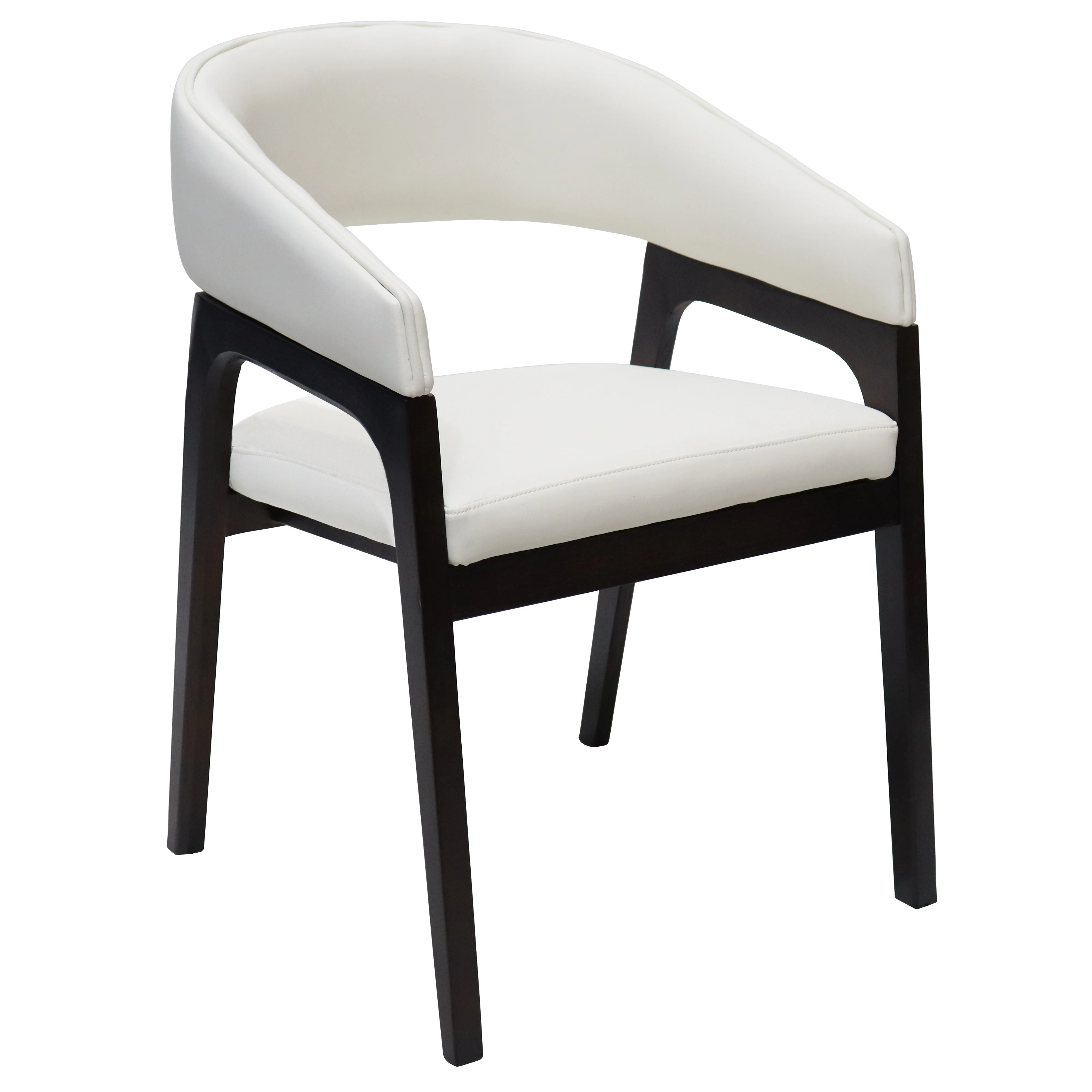 Cali Collection Modern Dining Chair in White