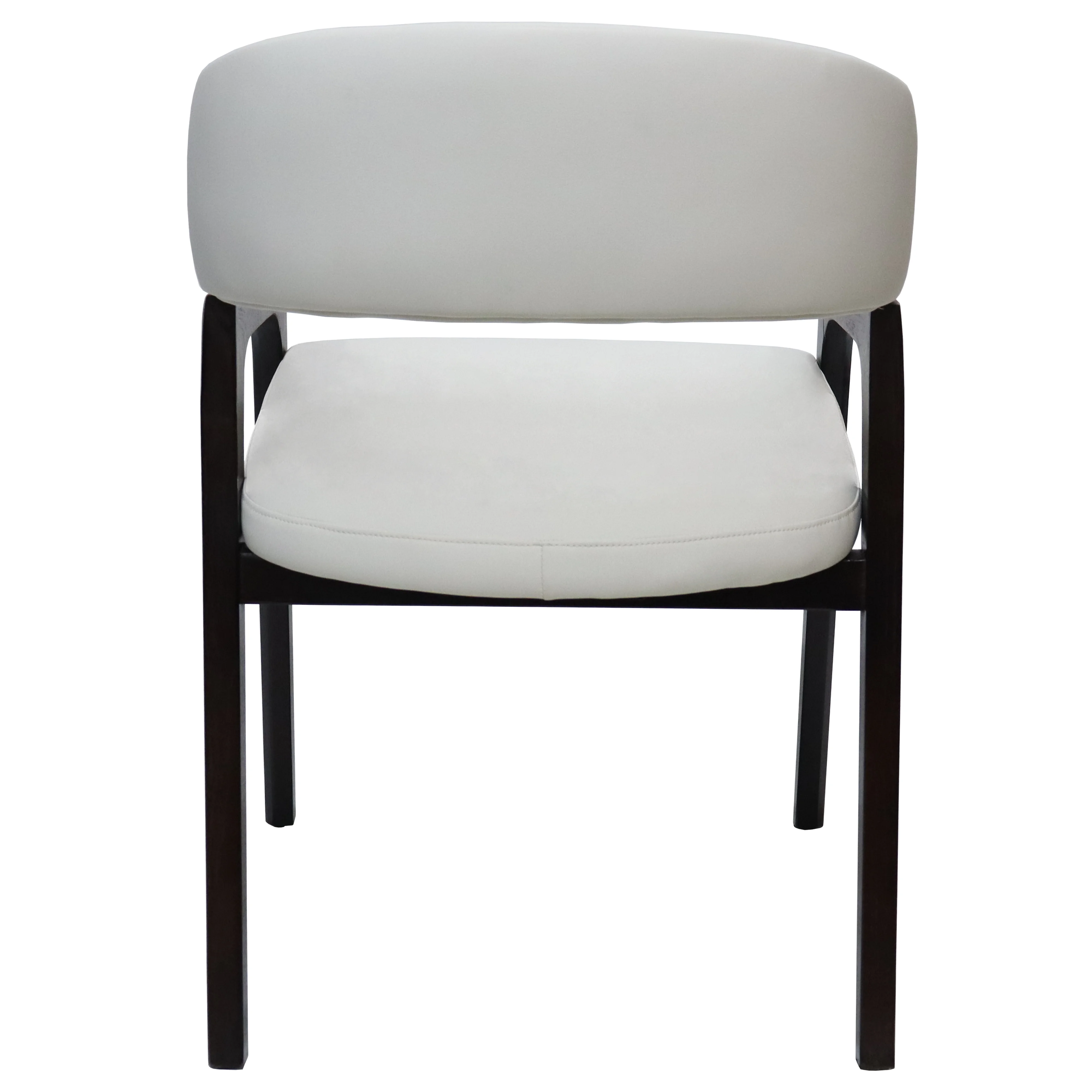 Cali Collection Modern Dining Chair in White