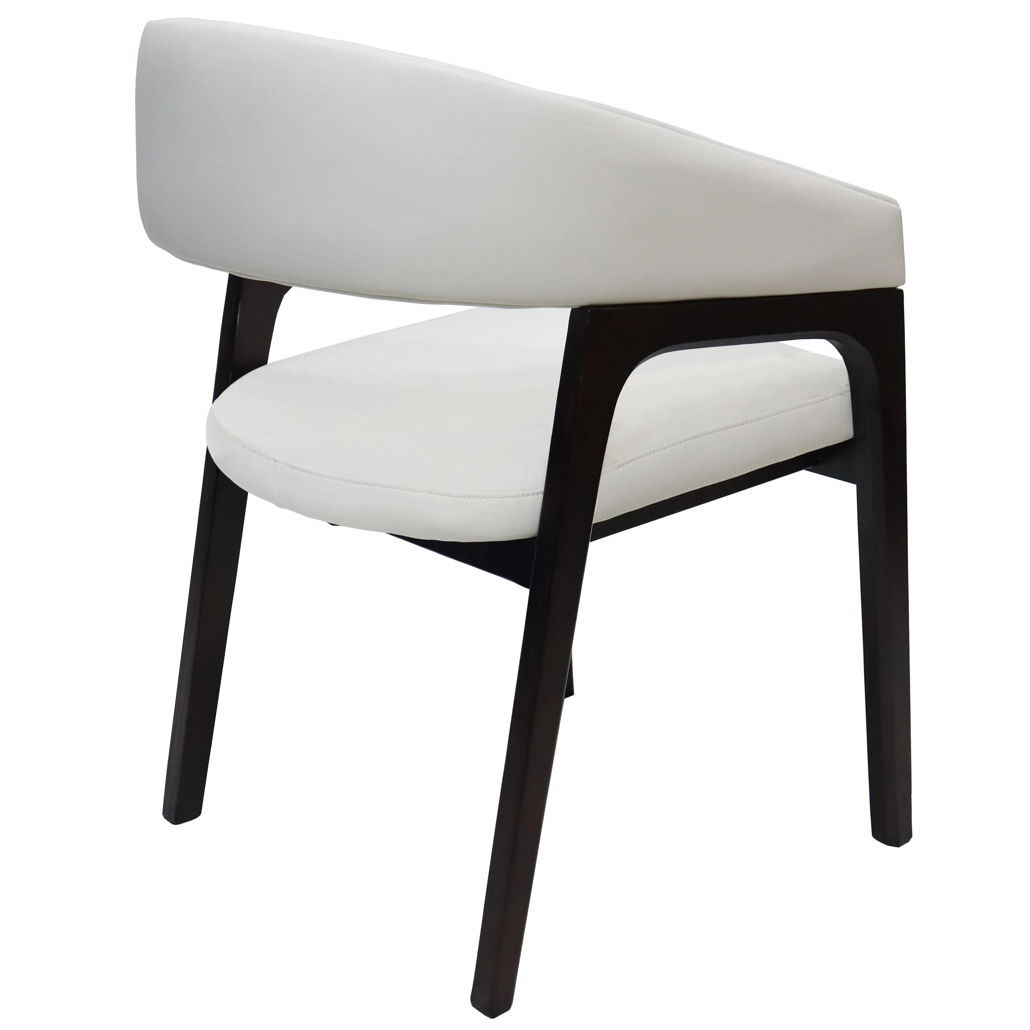 Cali Collection Modern Dining Chair in White - Set of 4
