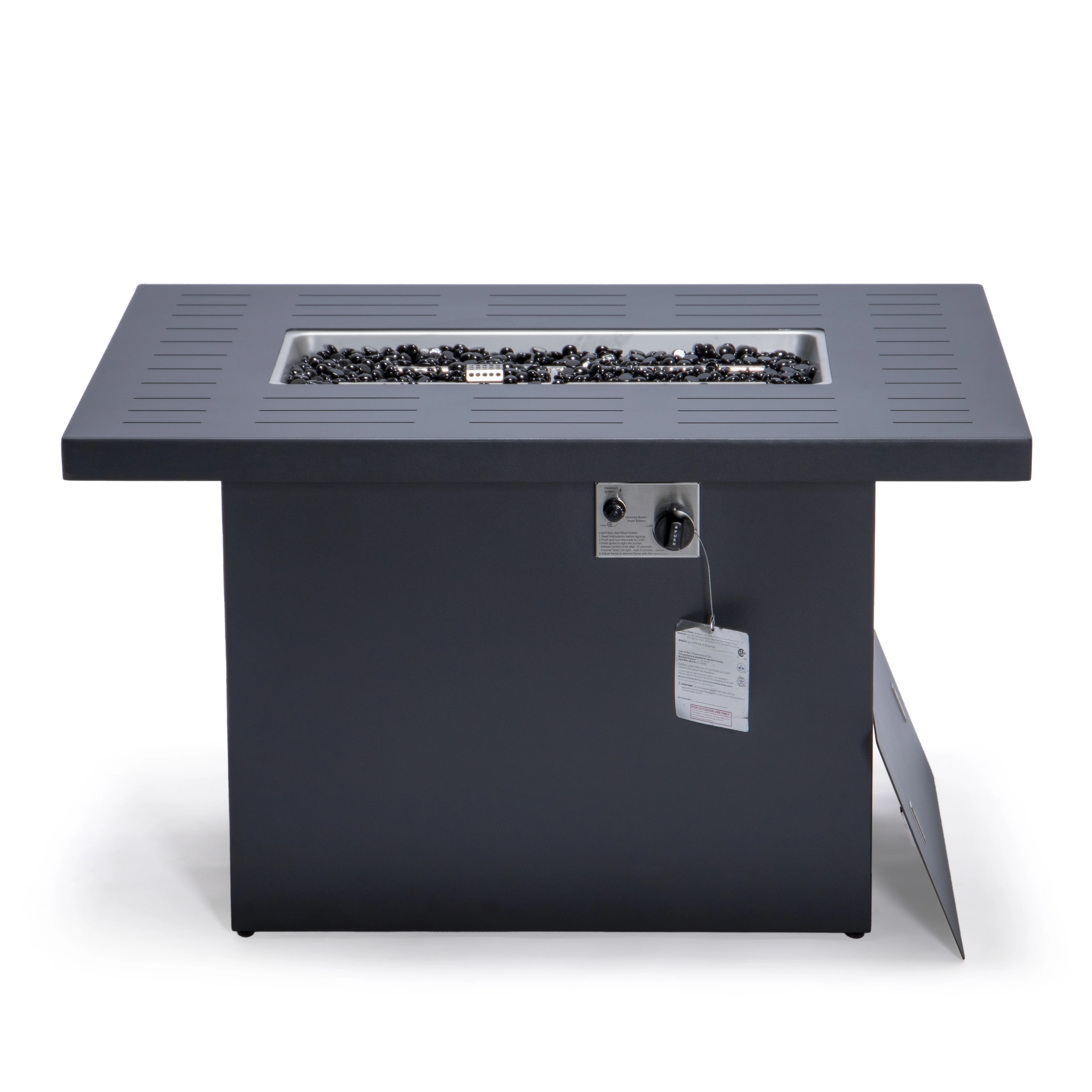 Chelsea Patio Modern Aluminum Propane Fire Pit Table