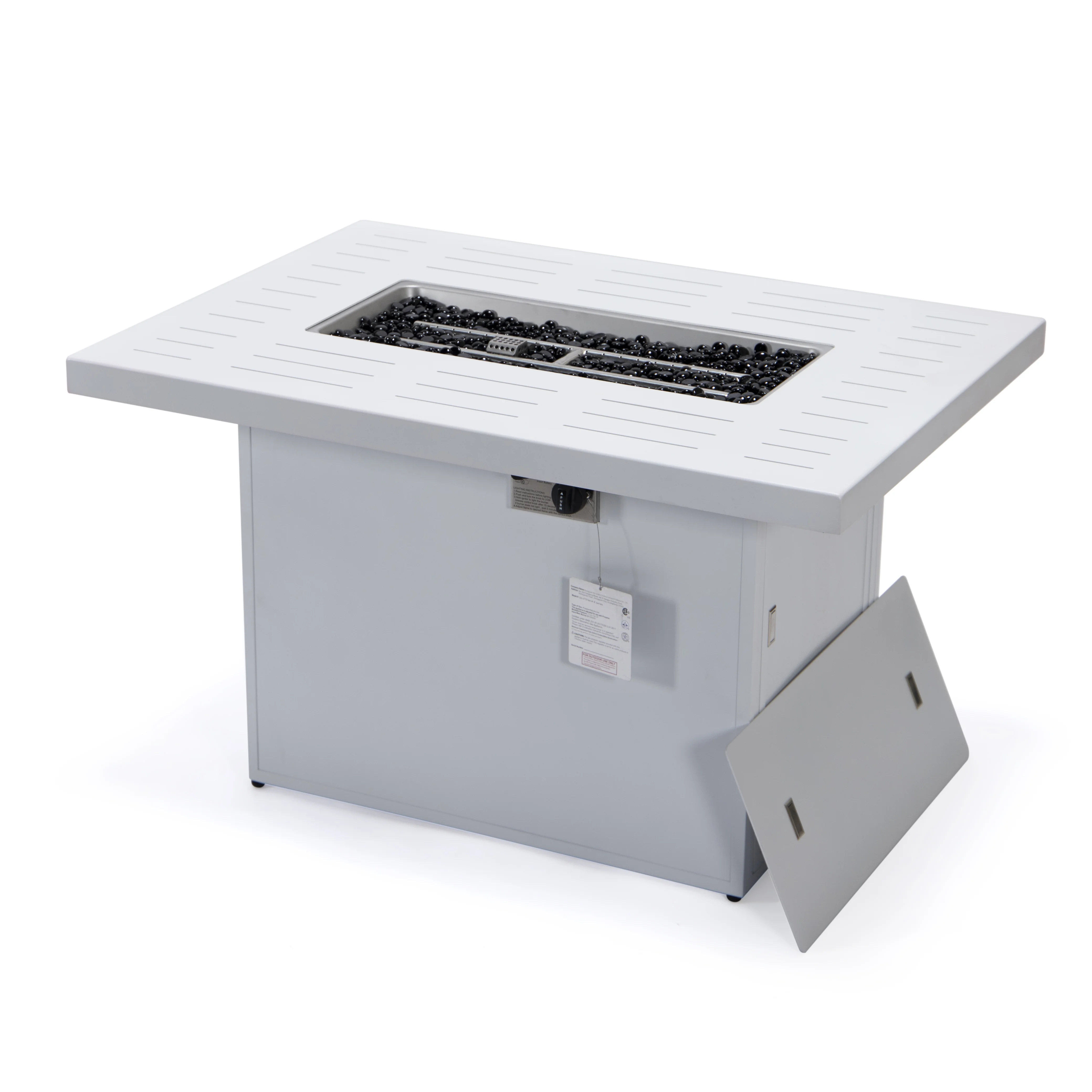 Chelsea Patio Modern Aluminum Propane Fire Pit Table