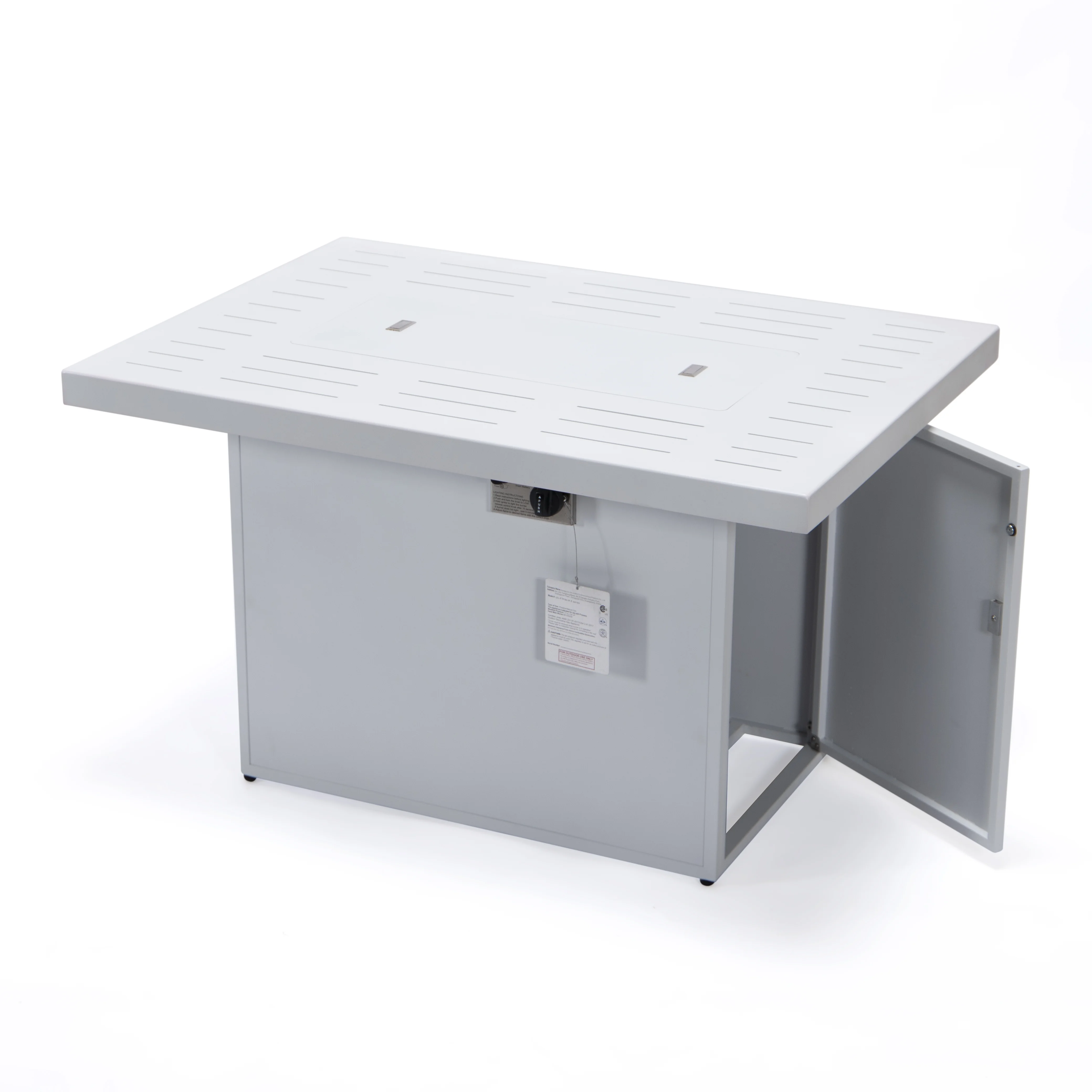 Chelsea Patio Modern Aluminum Propane Fire Pit Table