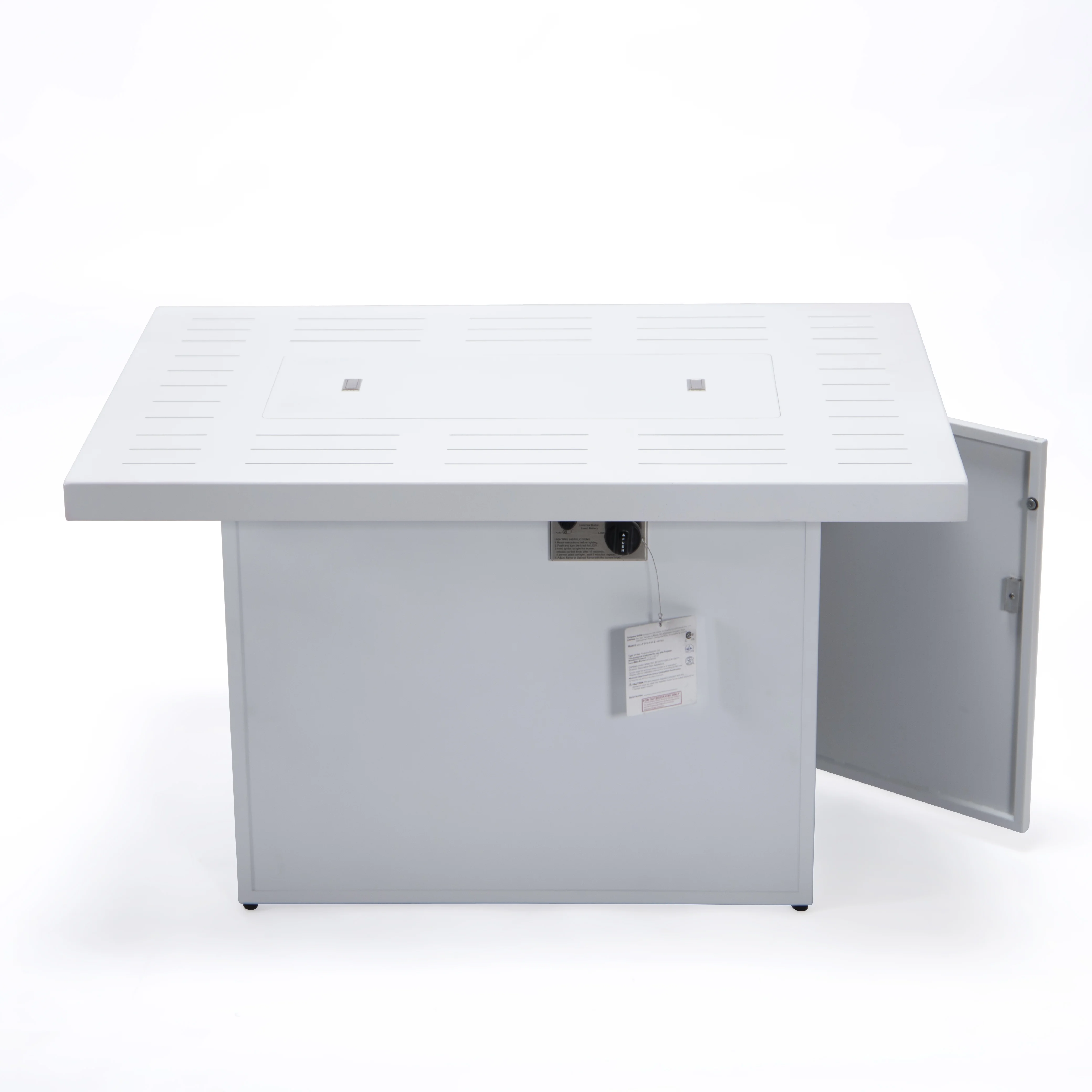 Chelsea Patio Modern Aluminum Propane Fire Pit Table