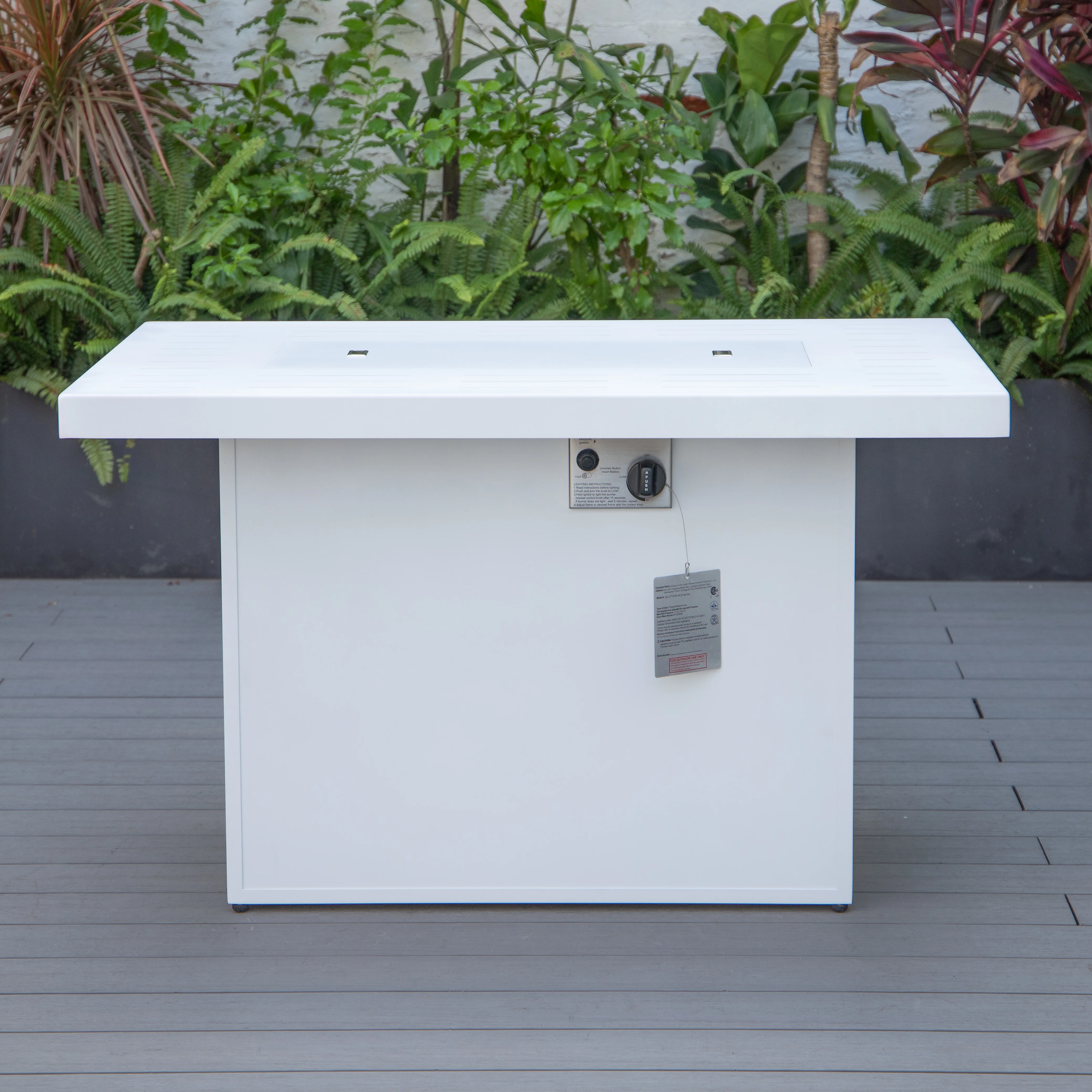 Chelsea Patio Modern Aluminum Propane Fire Pit Table