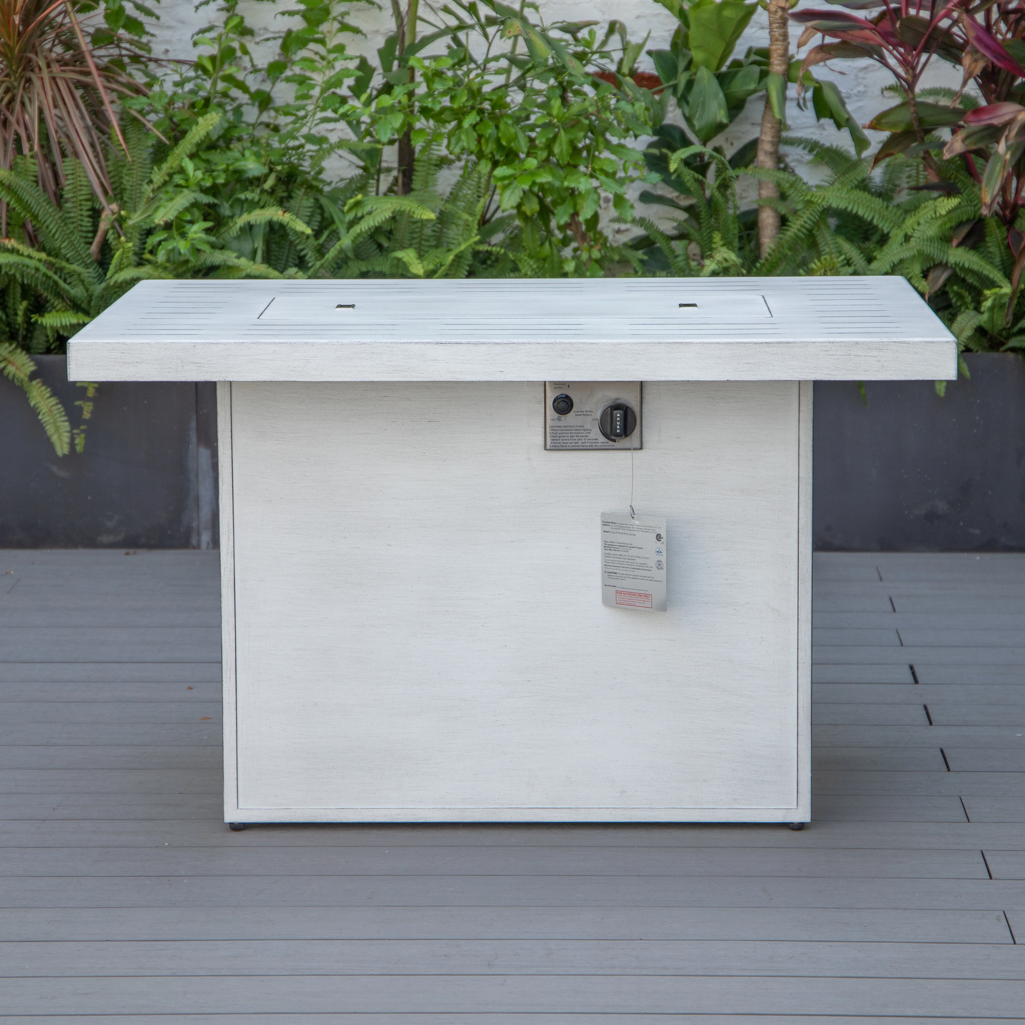 Chelsea Patio Modern Aluminum Propane Fire Pit Table