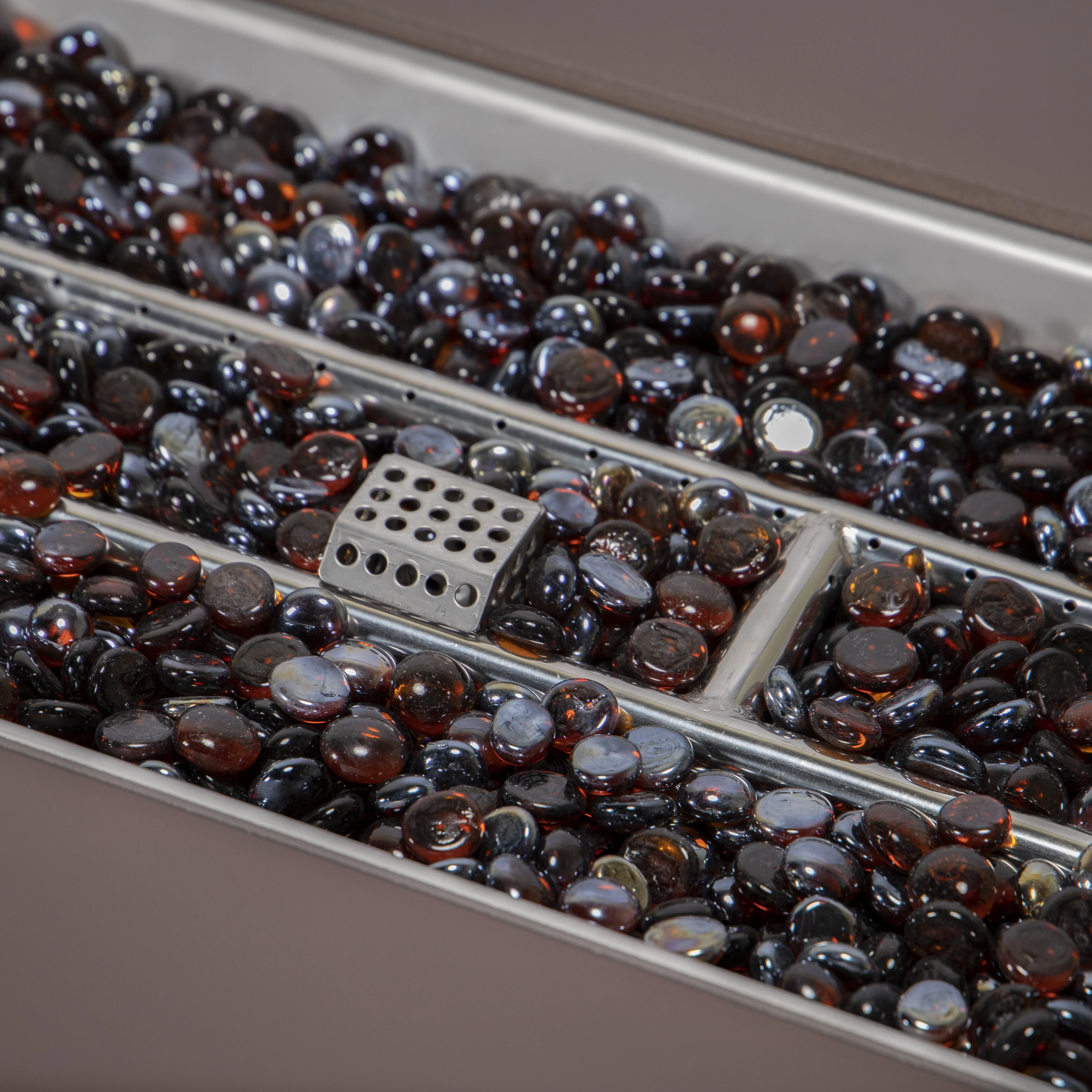 Mace Wicker Patio Modern Propane Fire Pit Table