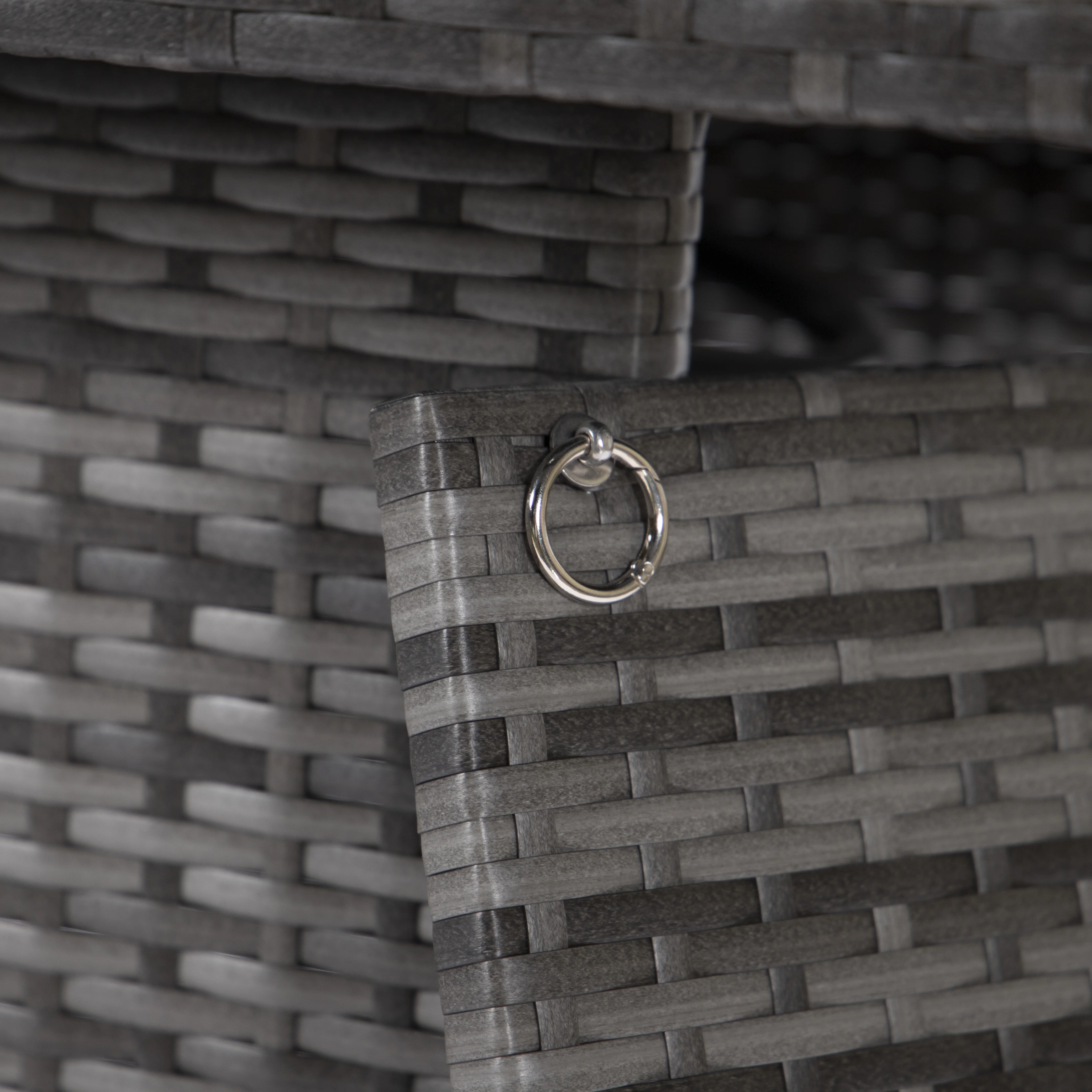 Mace Wicker Patio Modern Propane Fire Pit Table