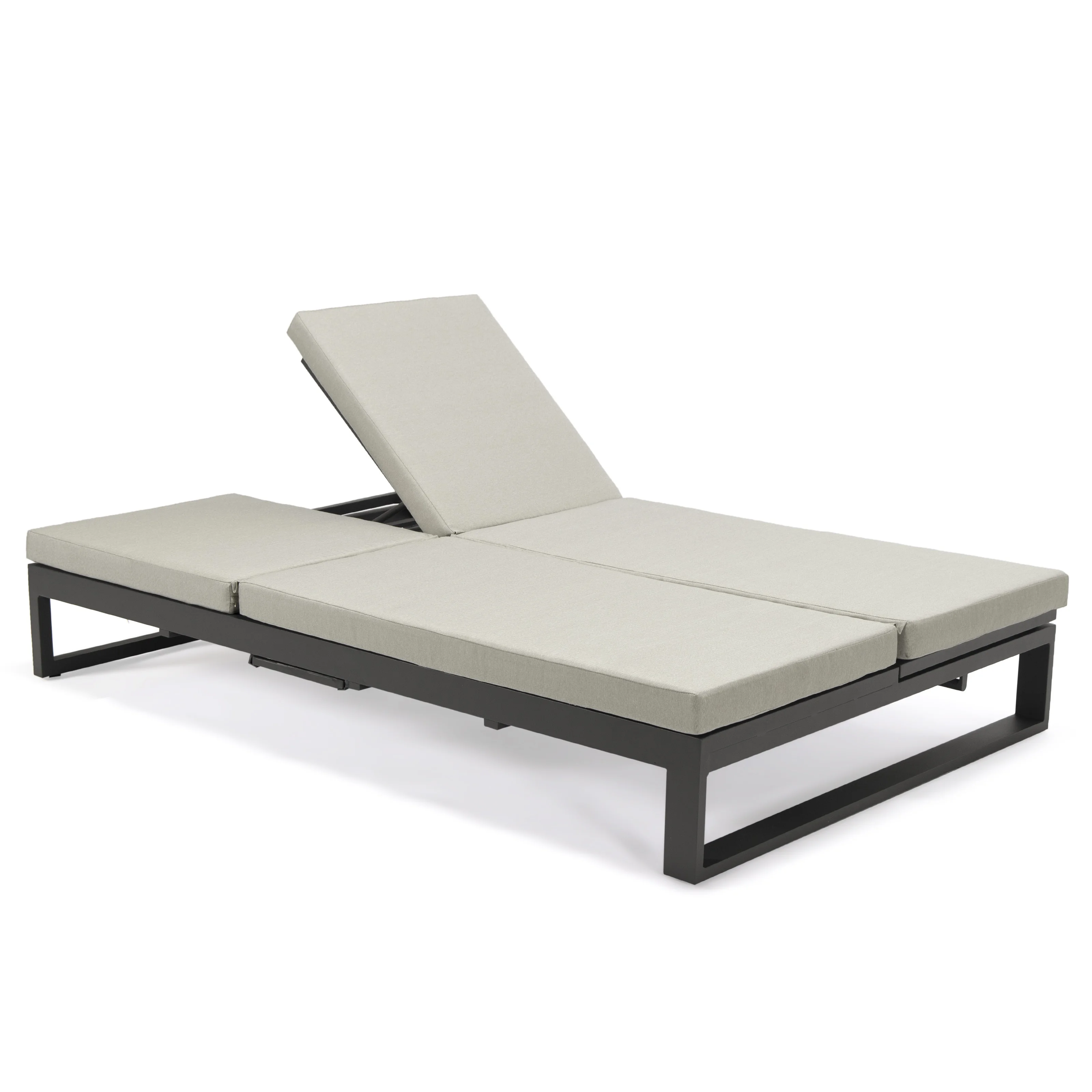 Chelsea Convertible Lounge Reclining Double Chaise With Cushions