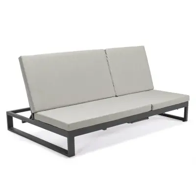 Chelsea Convertible Lounge Reclining Double Chaise With Cushions