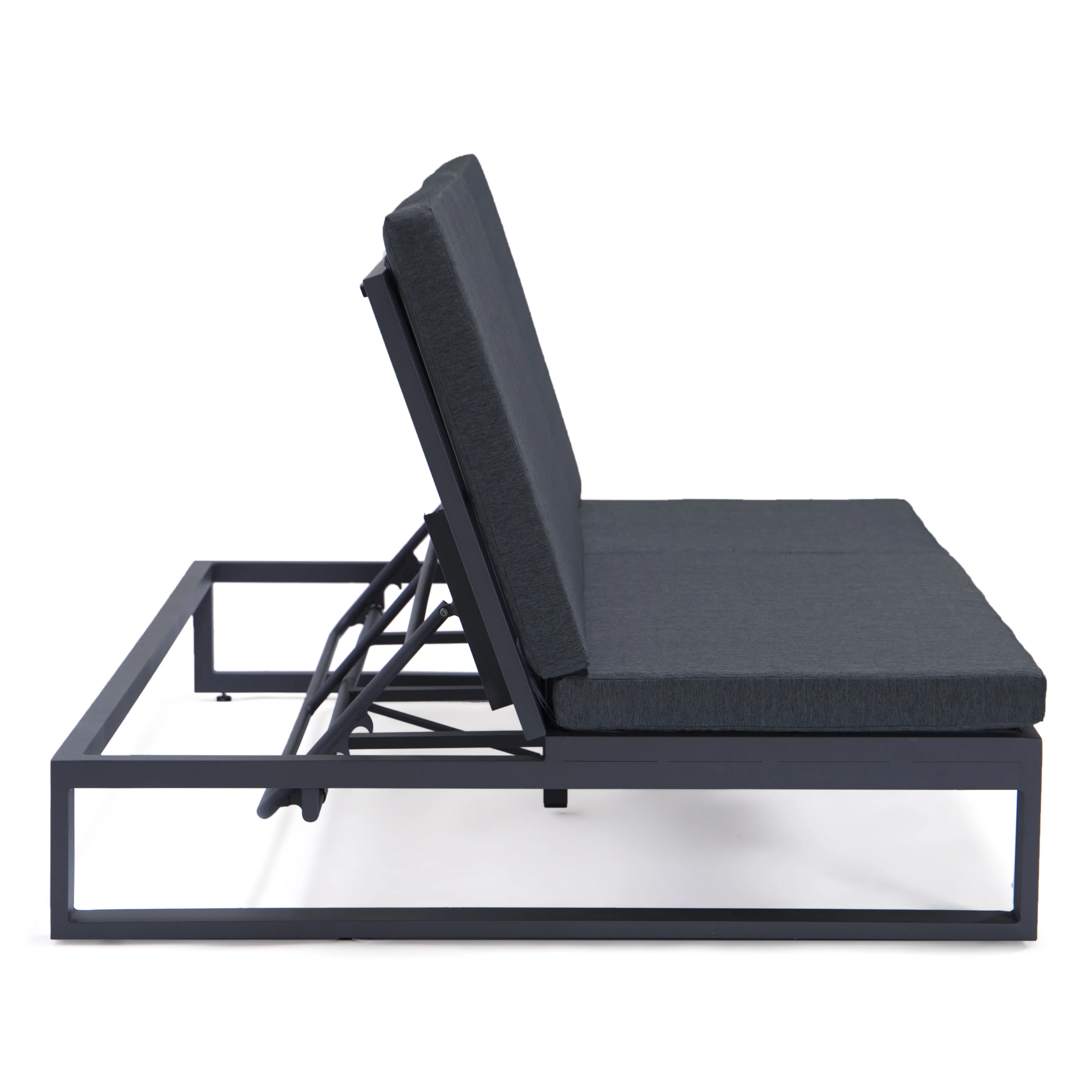 Chelsea Convertible Lounge Reclining Double Chaise With Cushions