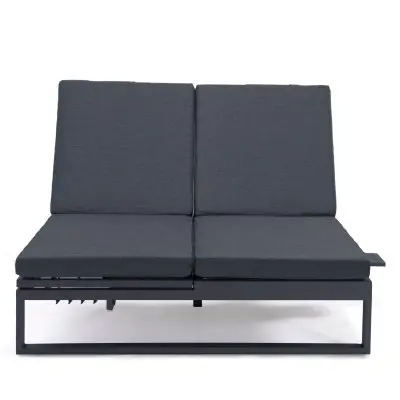 Chelsea Convertible Lounge Reclining Double Chaise With Cushions