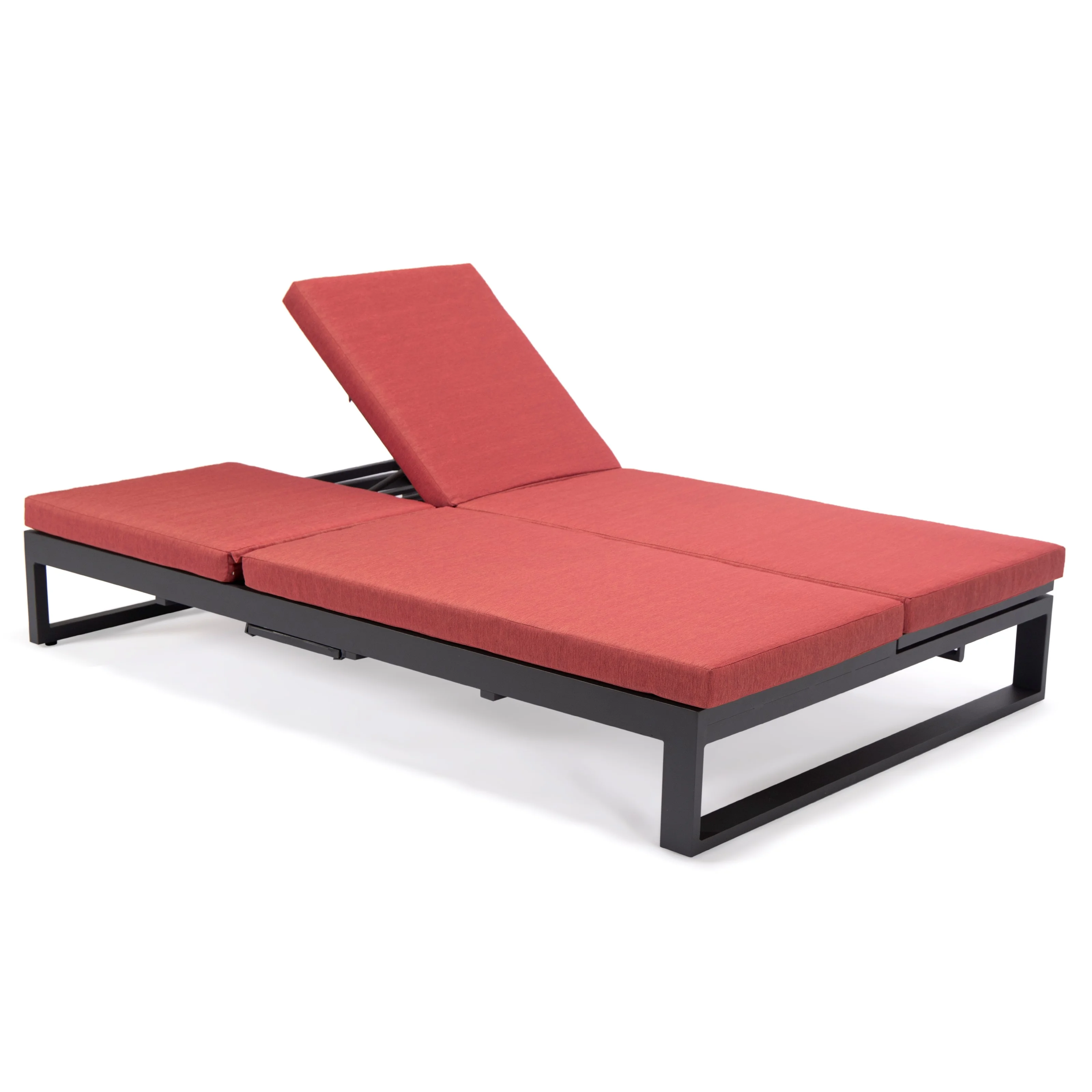 Chelsea Convertible Lounge Reclining Double Chaise With Cushions
