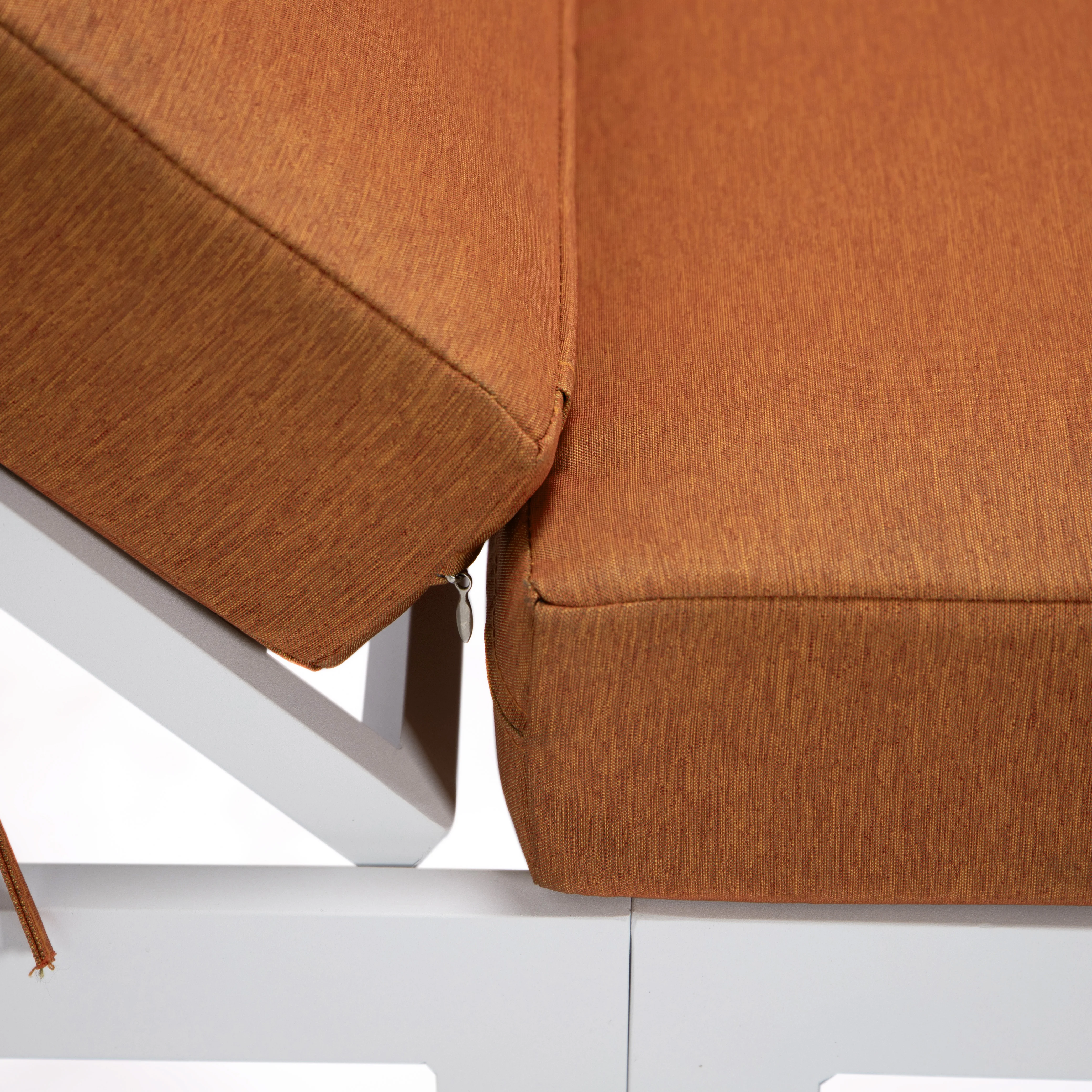 Chelsea Modern Outdoor White Chaise Lounge Chair With Cushions Set of 2