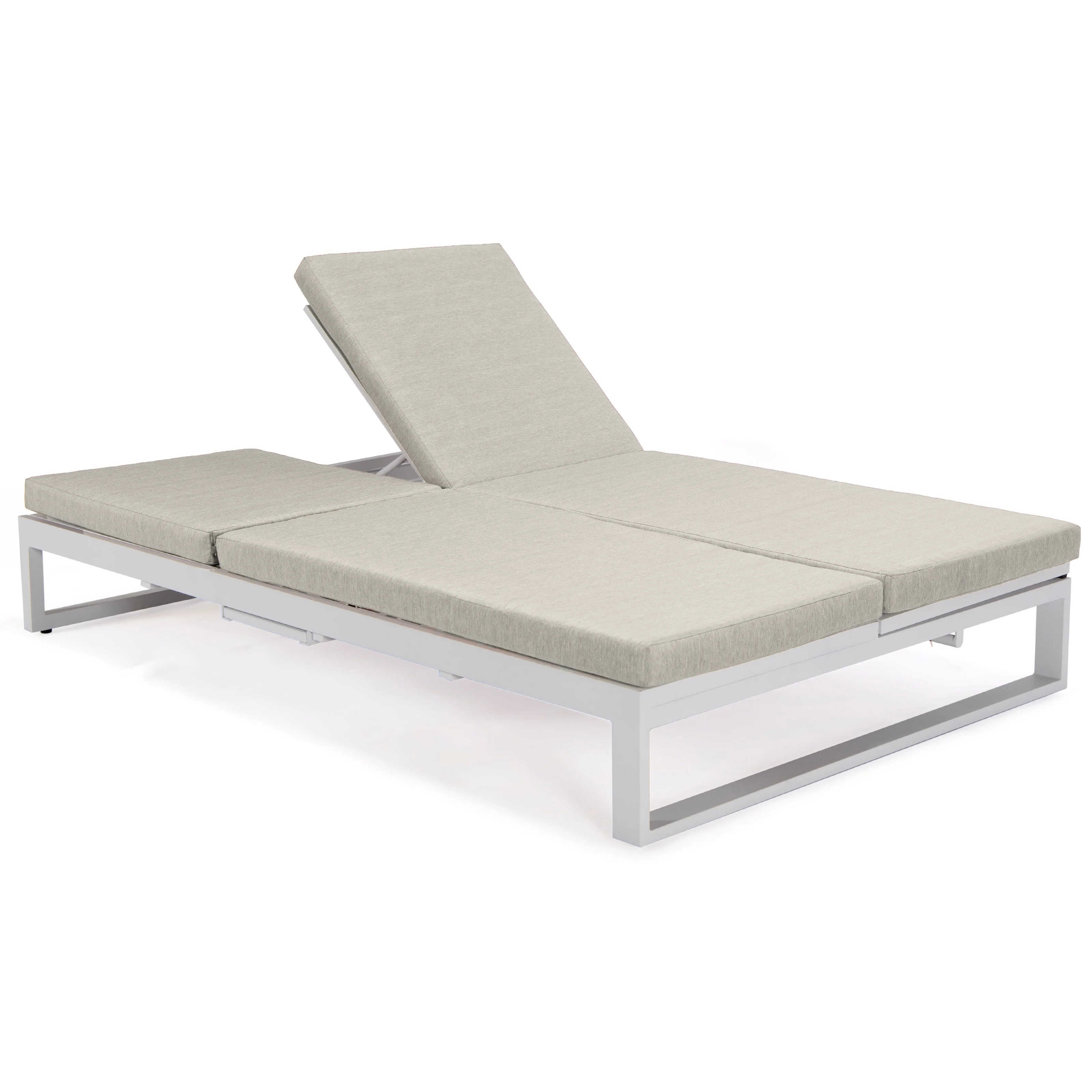 Chelsea Convertible Lounge Reclining Double Chaise With Cushions