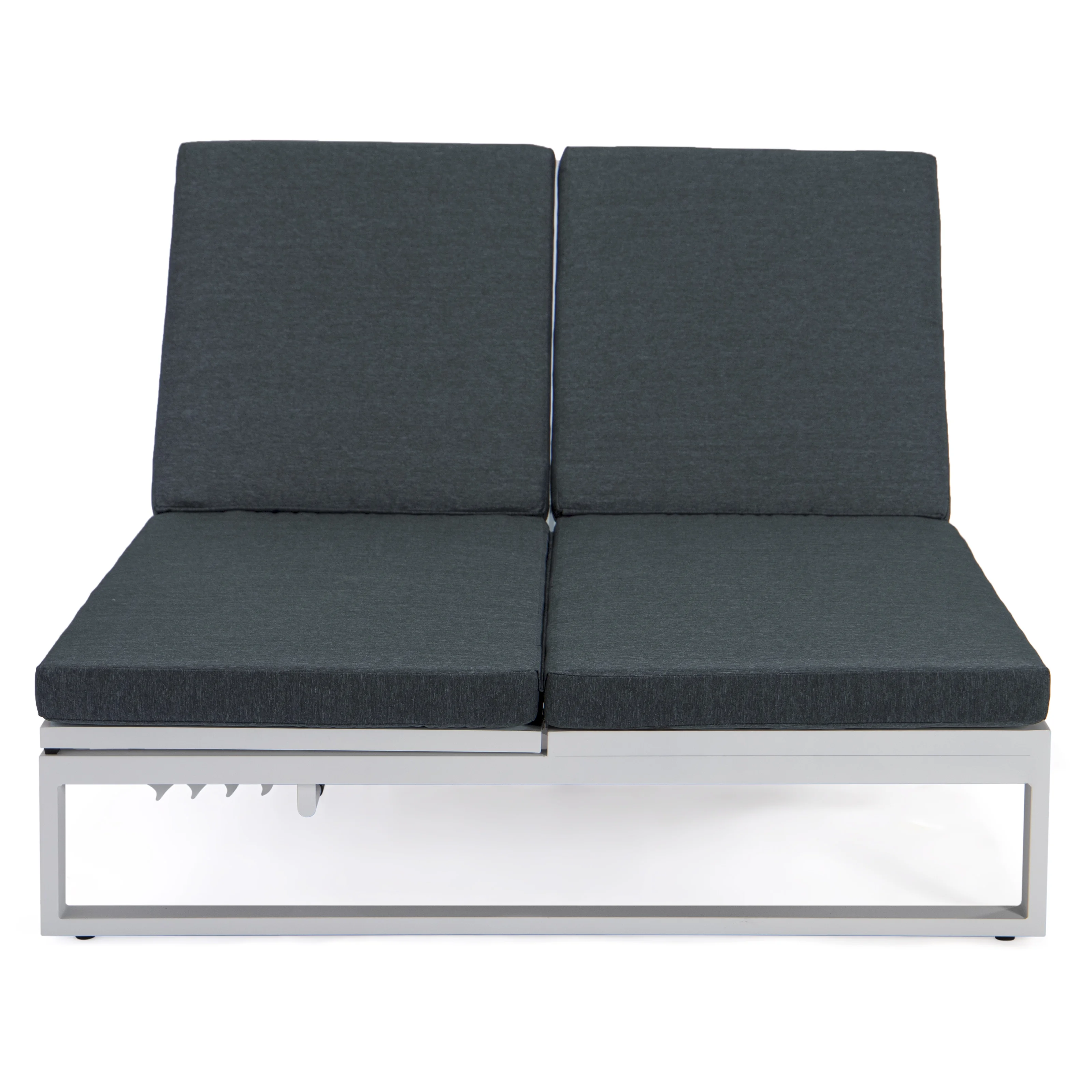 Chelsea Convertible Lounge Reclining Double Chaise With Cushions