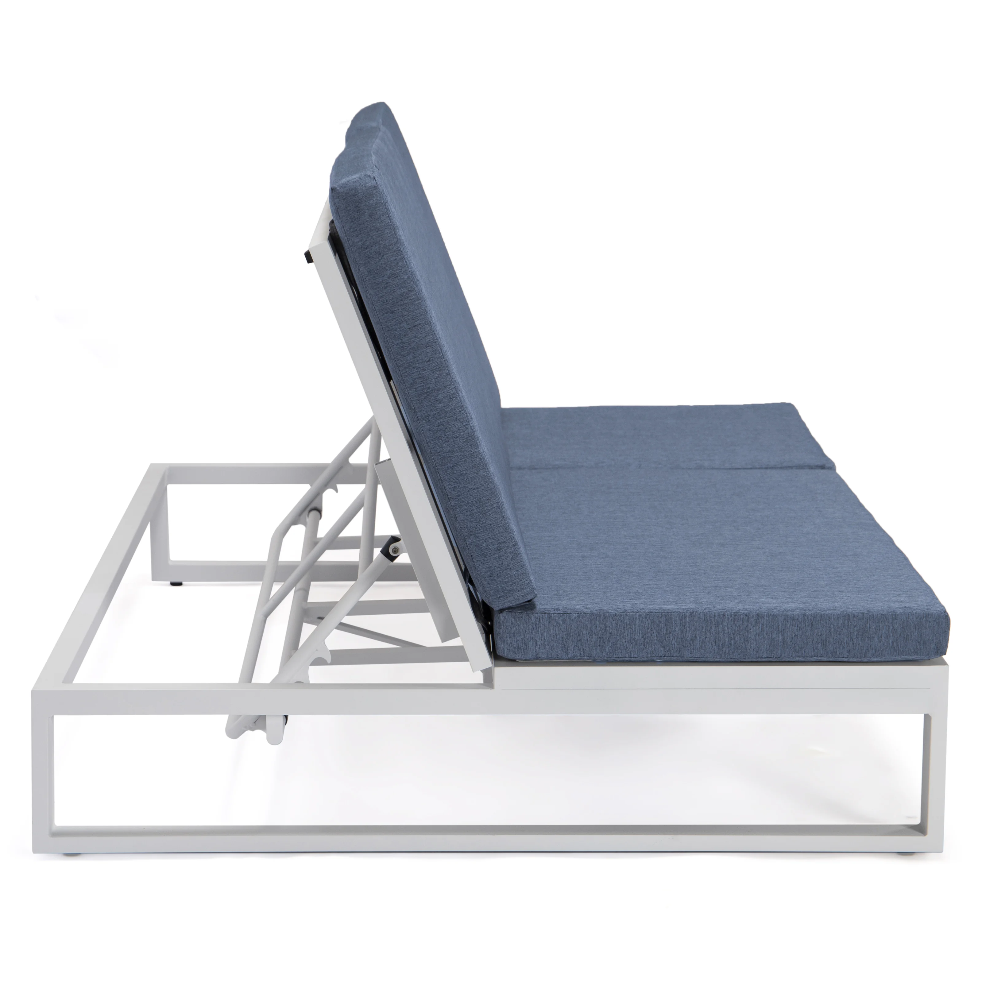 Chelsea Convertible Lounge Reclining Double Chaise With Cushions