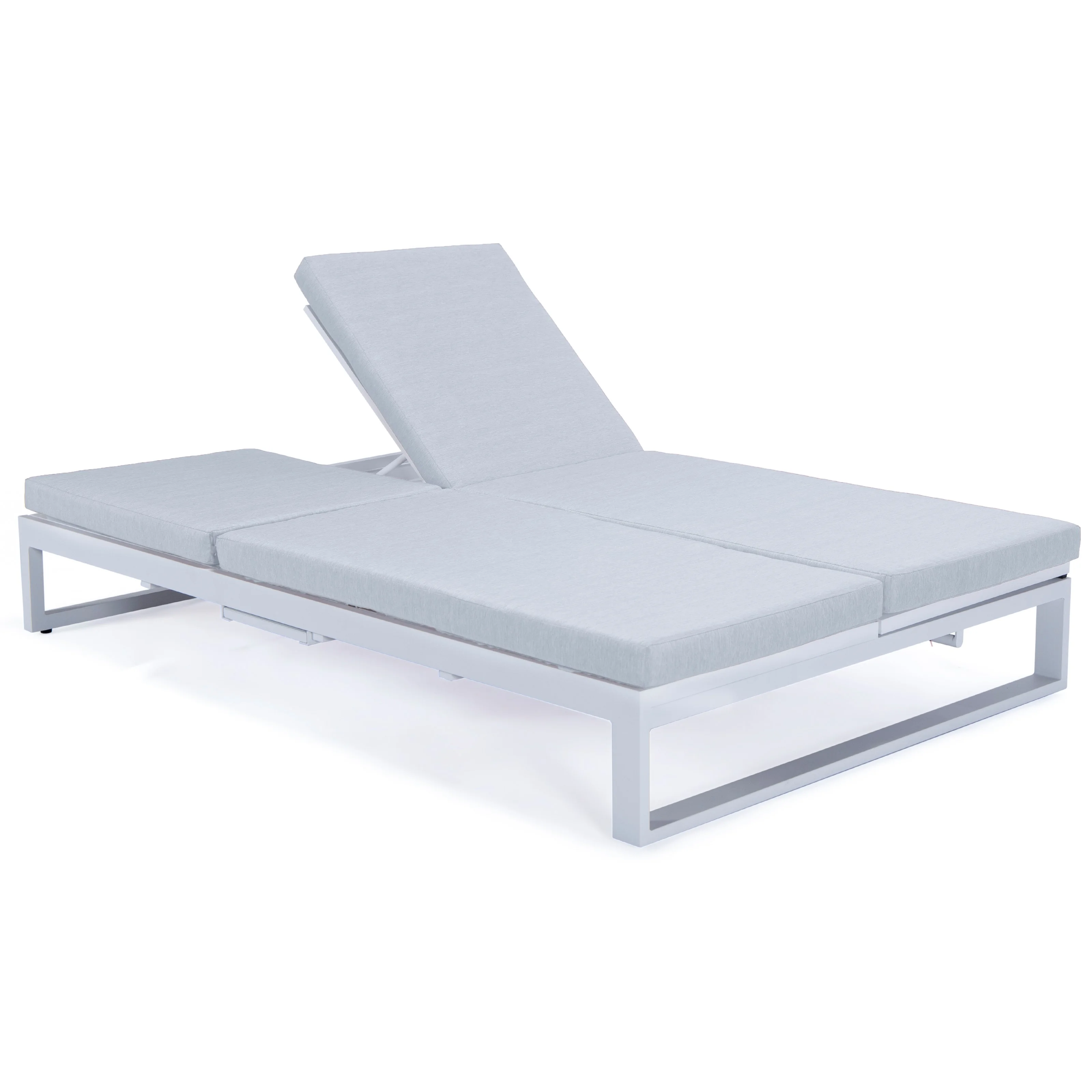 Chelsea Convertible Lounge Reclining Double Chaise With Cushions