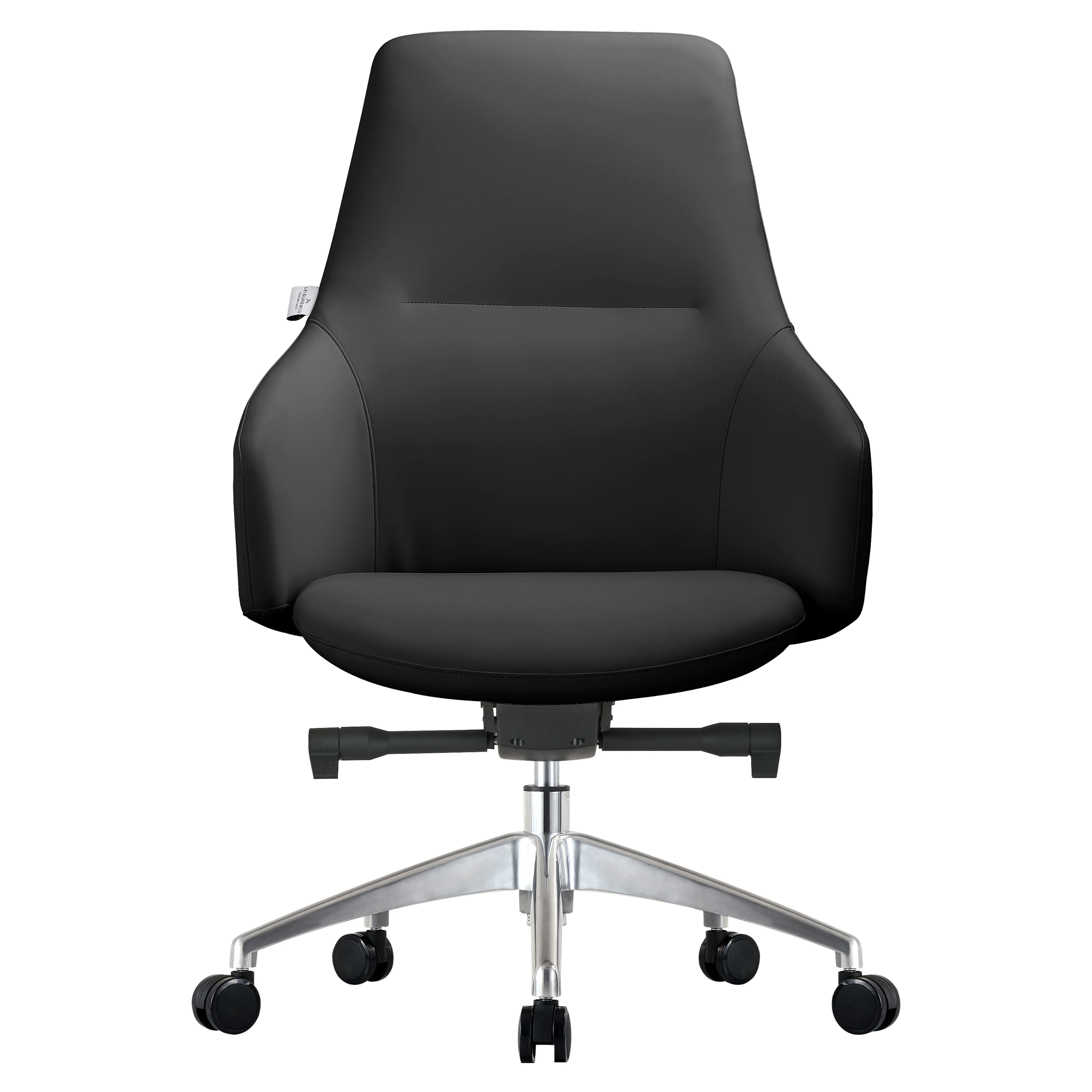 Celeste Series Office Chair in Black Leather
