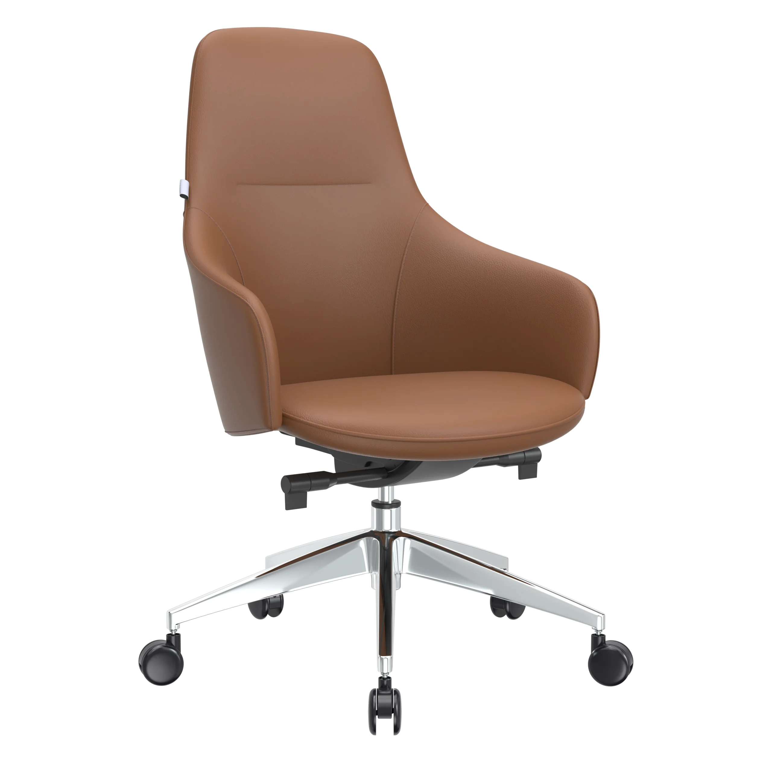 Celeste Series Office Chair in Dark Brown Leather