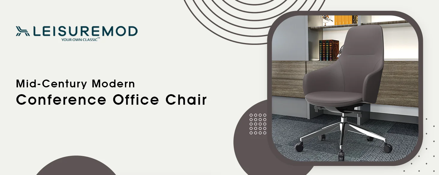 Celeste Series Office Chair in Grey Leather