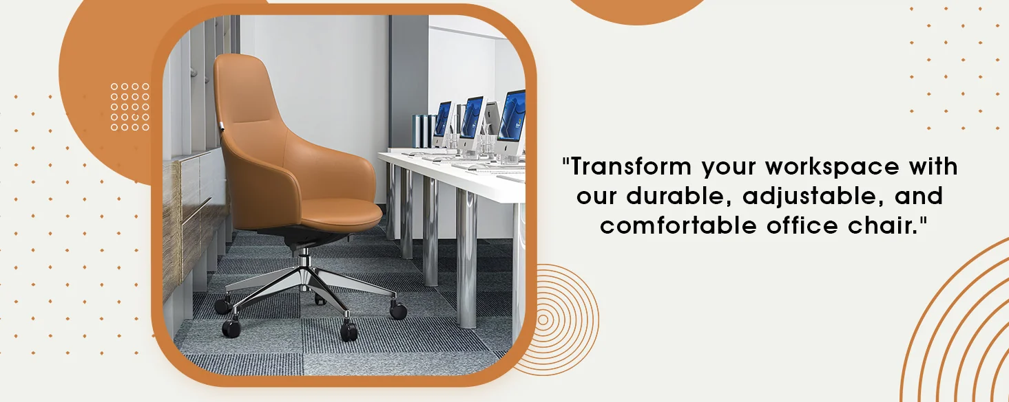 Celeste Series Office Chair in Acorn Brown Leather