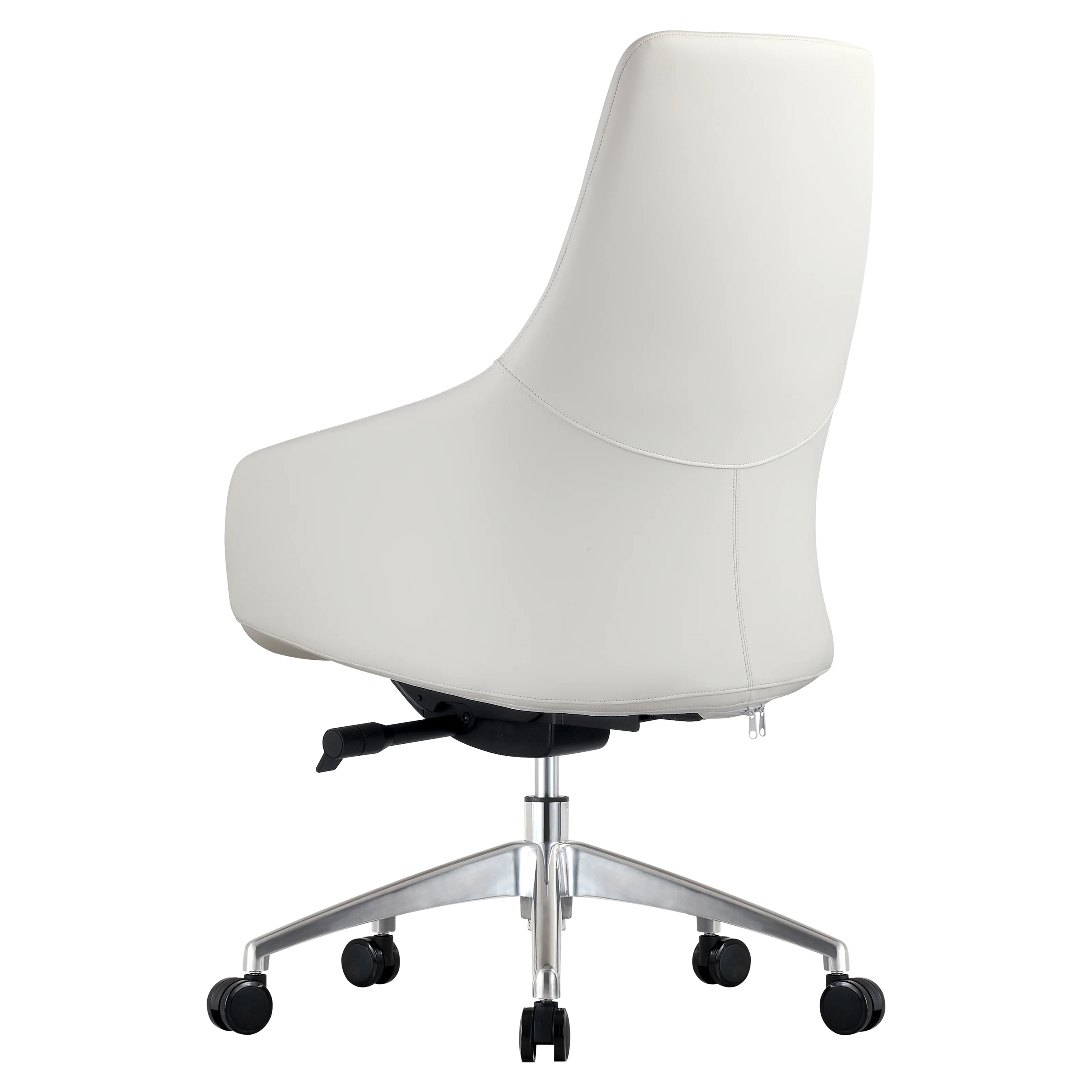Celeste Series Office Chair in White Leather