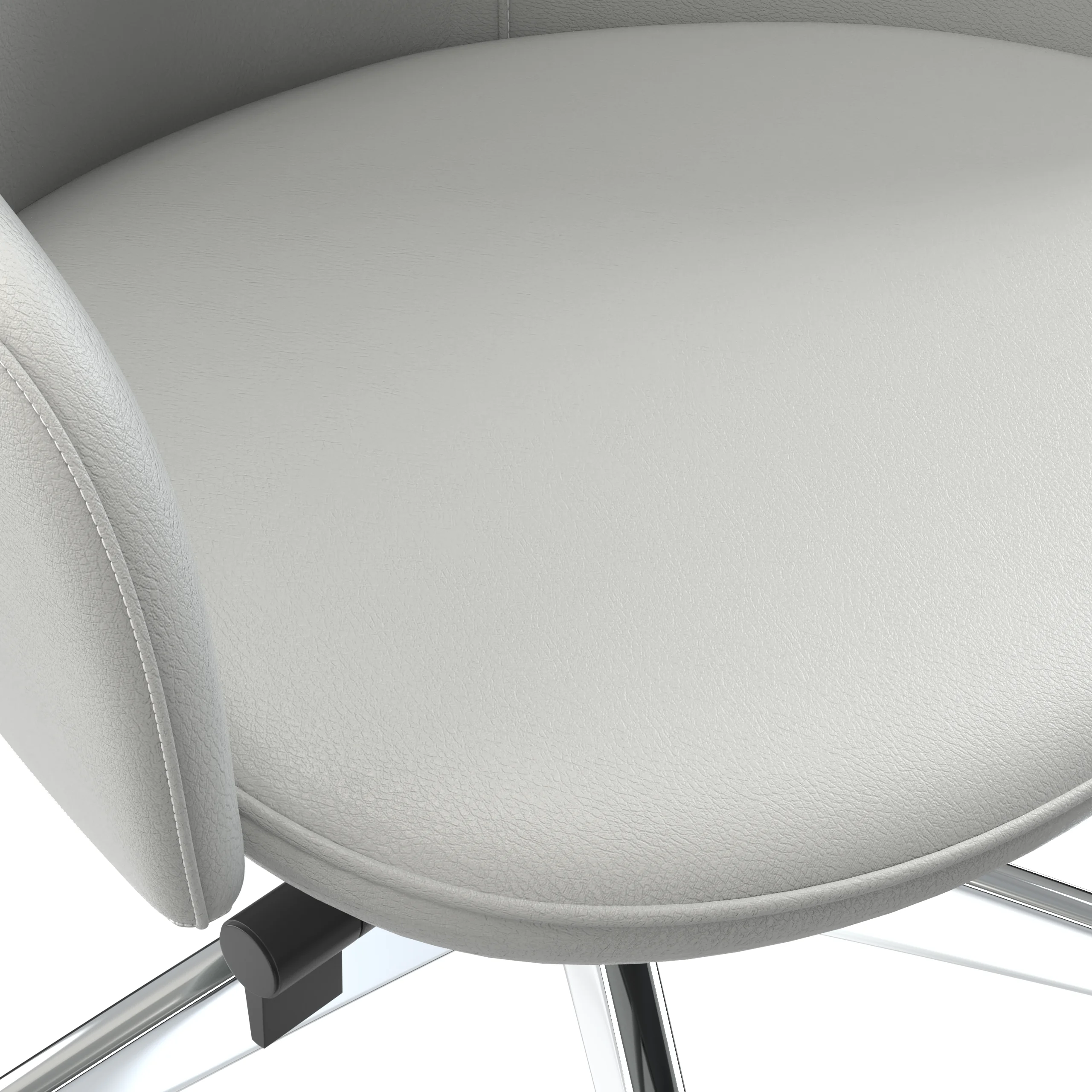 Celeste Series Office Chair in White Leather