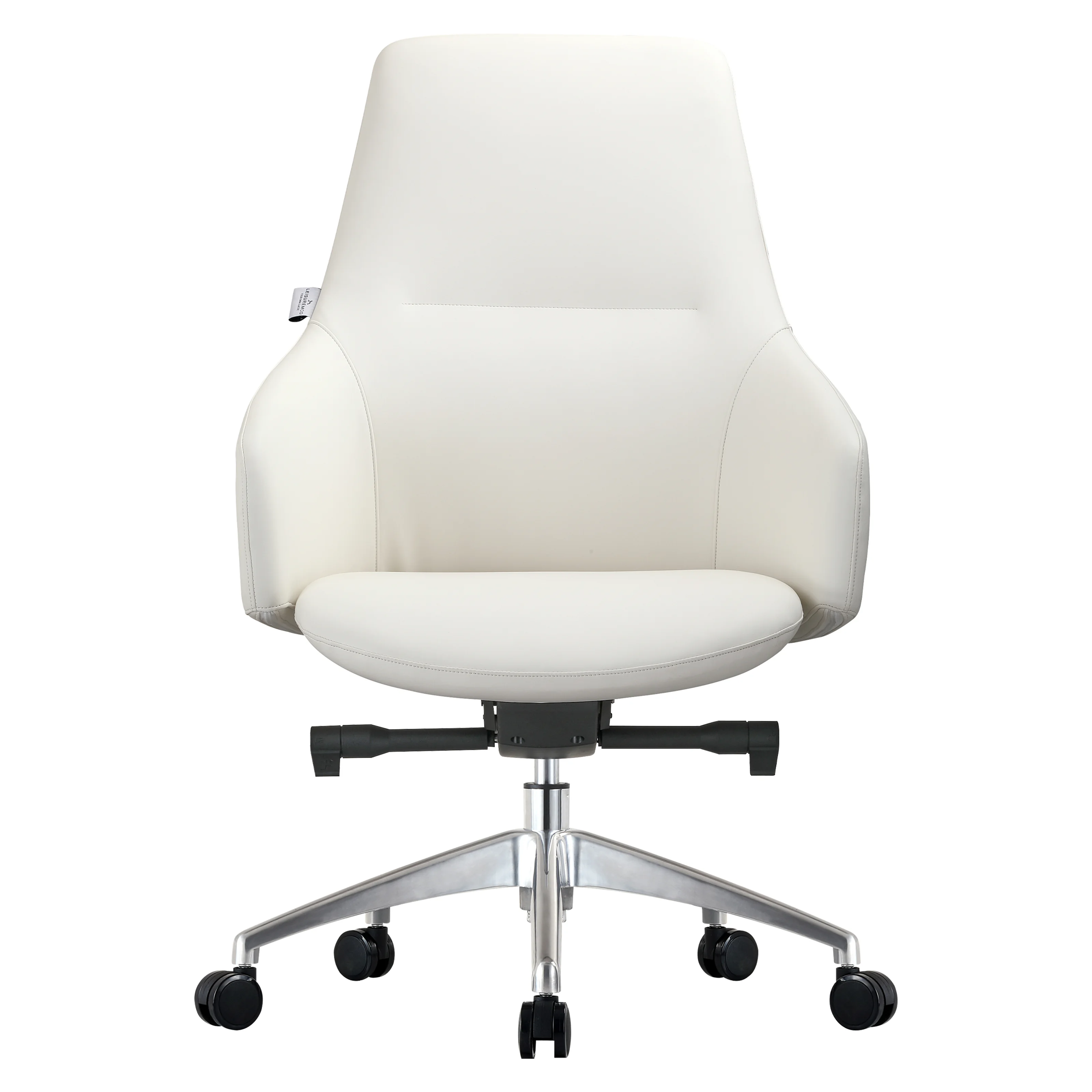Celeste Series Office Chair in White Leather
