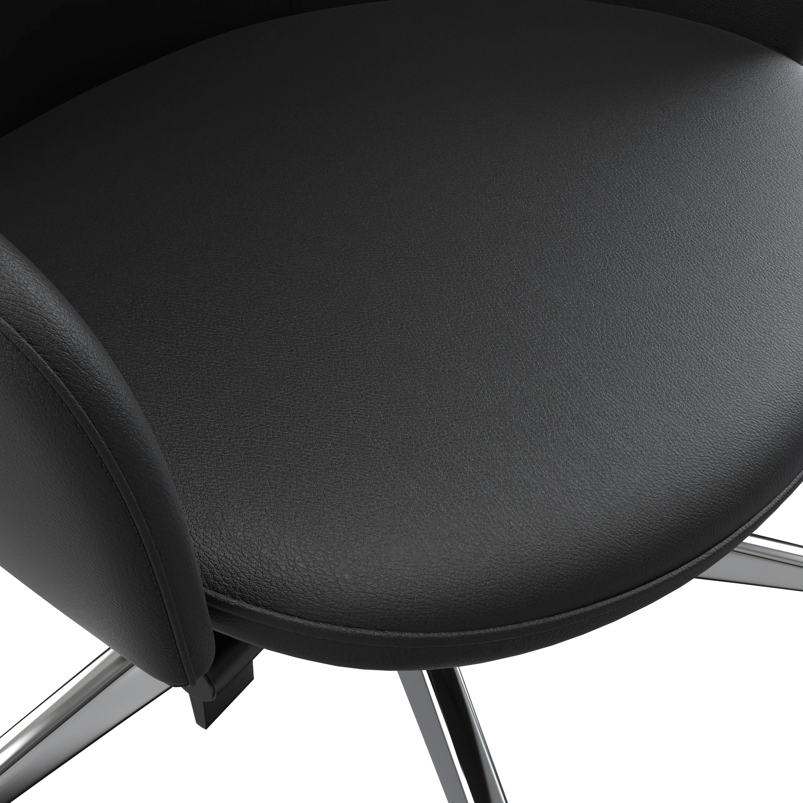 Celeste Series Tall Office Chair in Black Leather