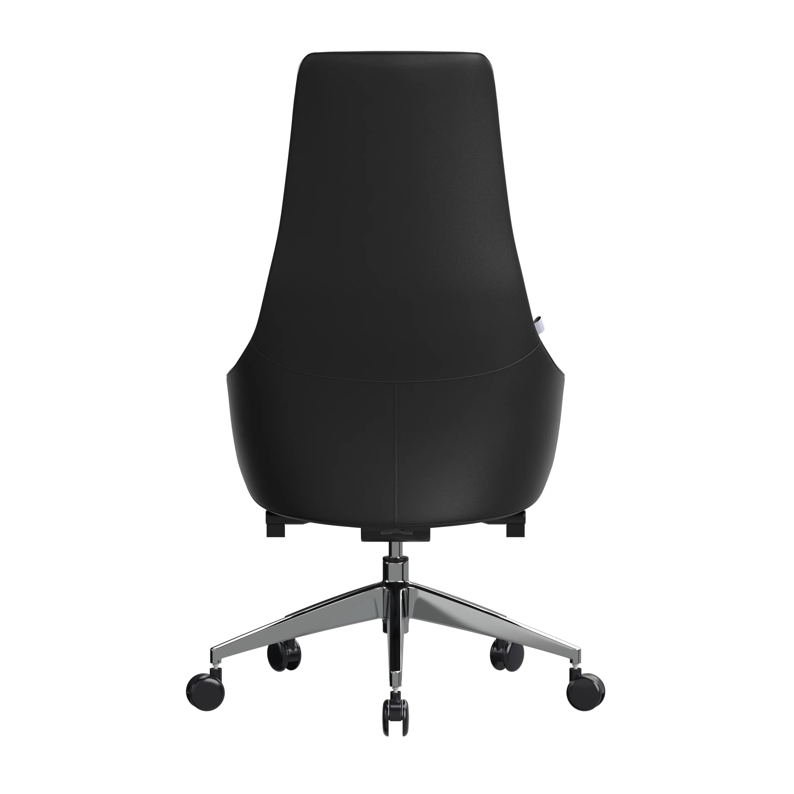 Celeste Series Tall Office Chair in Black Leather