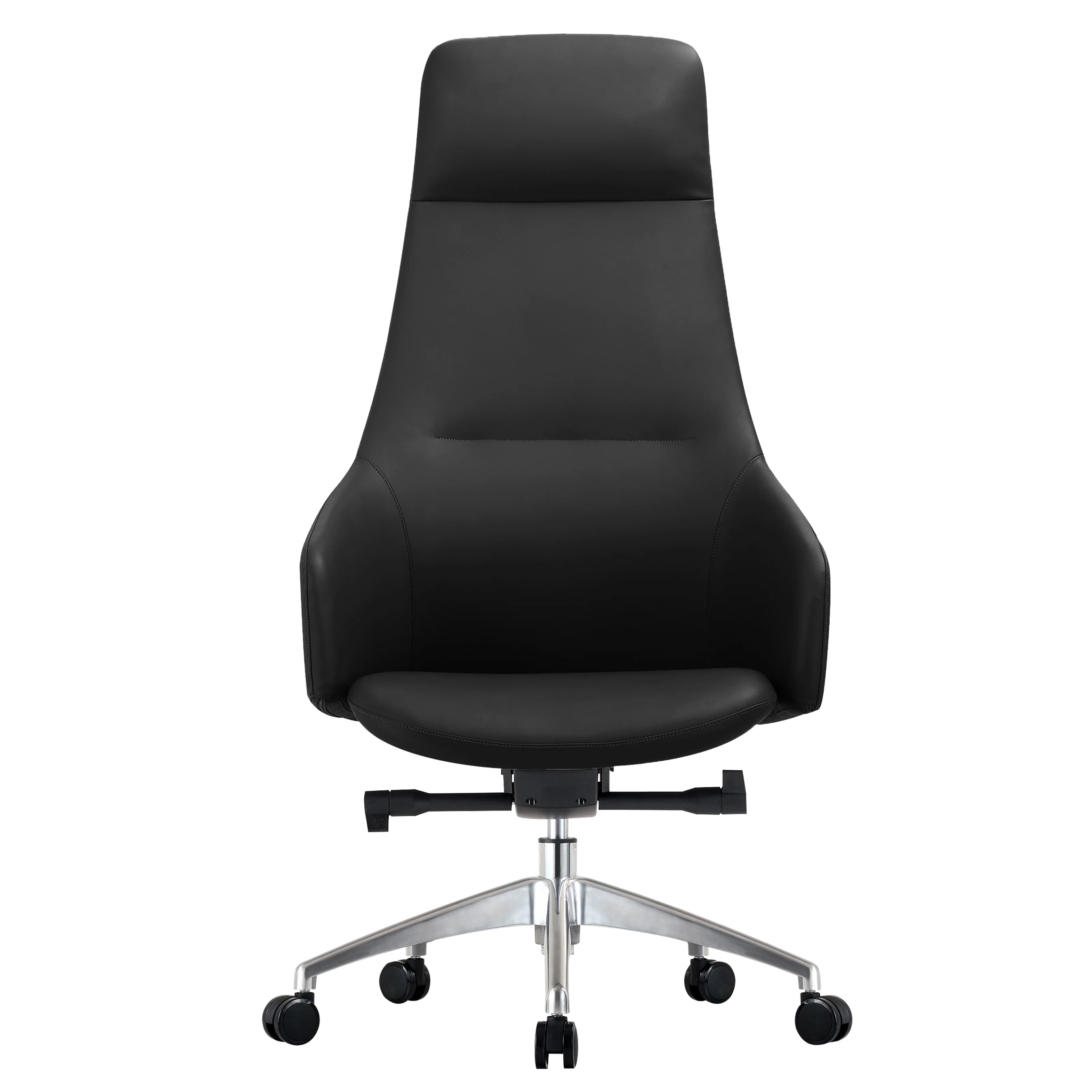 Celeste Series Tall Office Chair in Black Leather