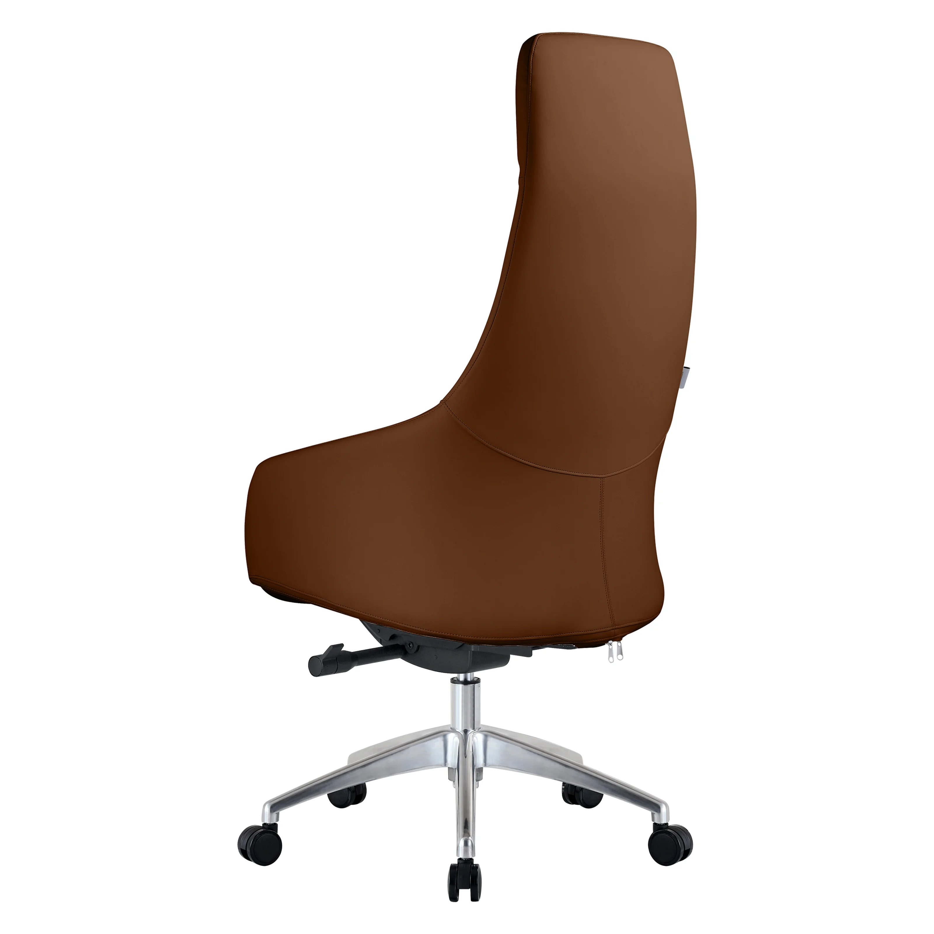Celeste Series Tall Office Chair in Dark Brown Leather