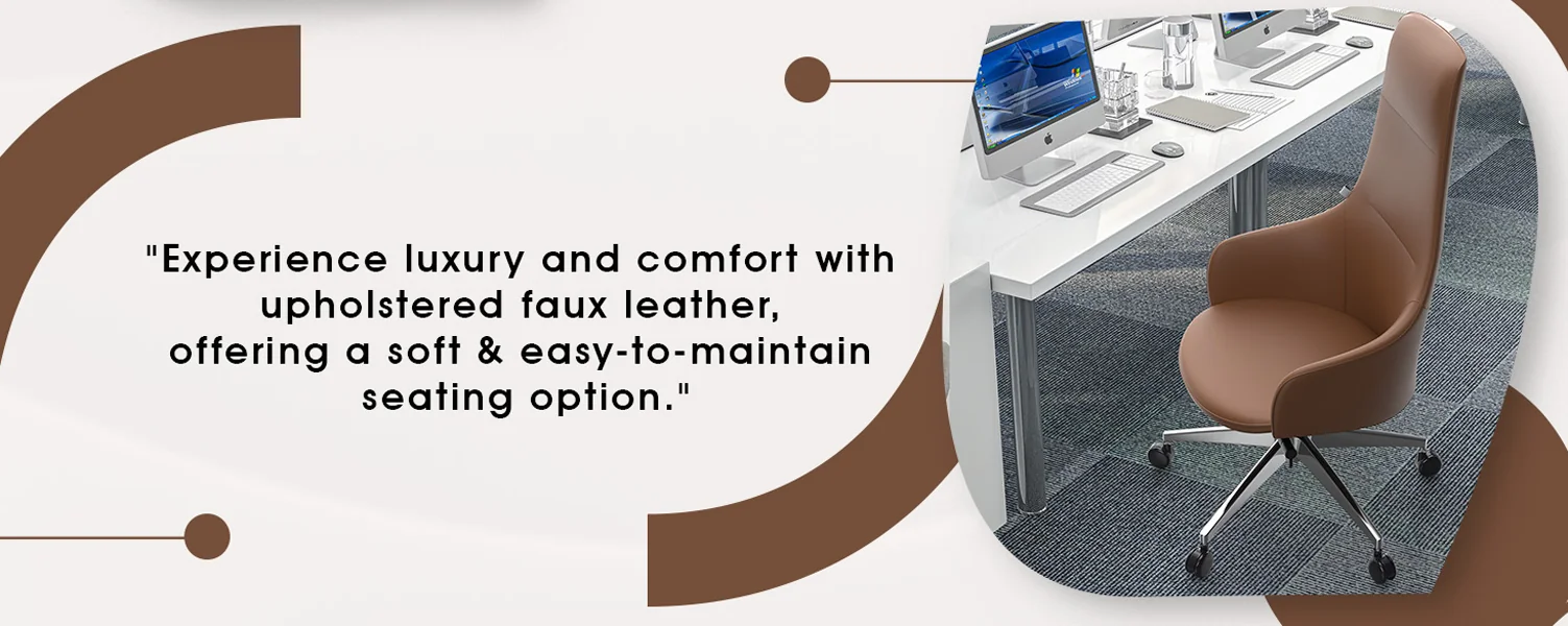 Celeste Series Tall Office Chair in Dark Brown Leather